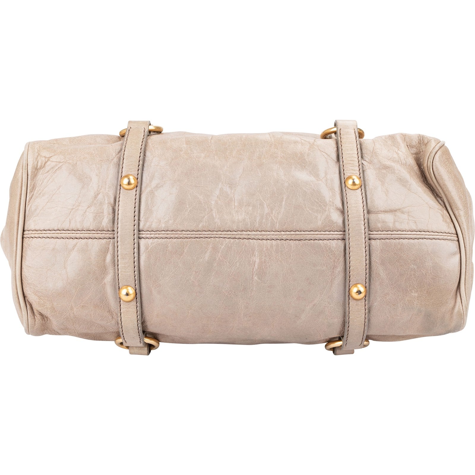 Miu Miu – Vitello Lux leren schoudertas met strik