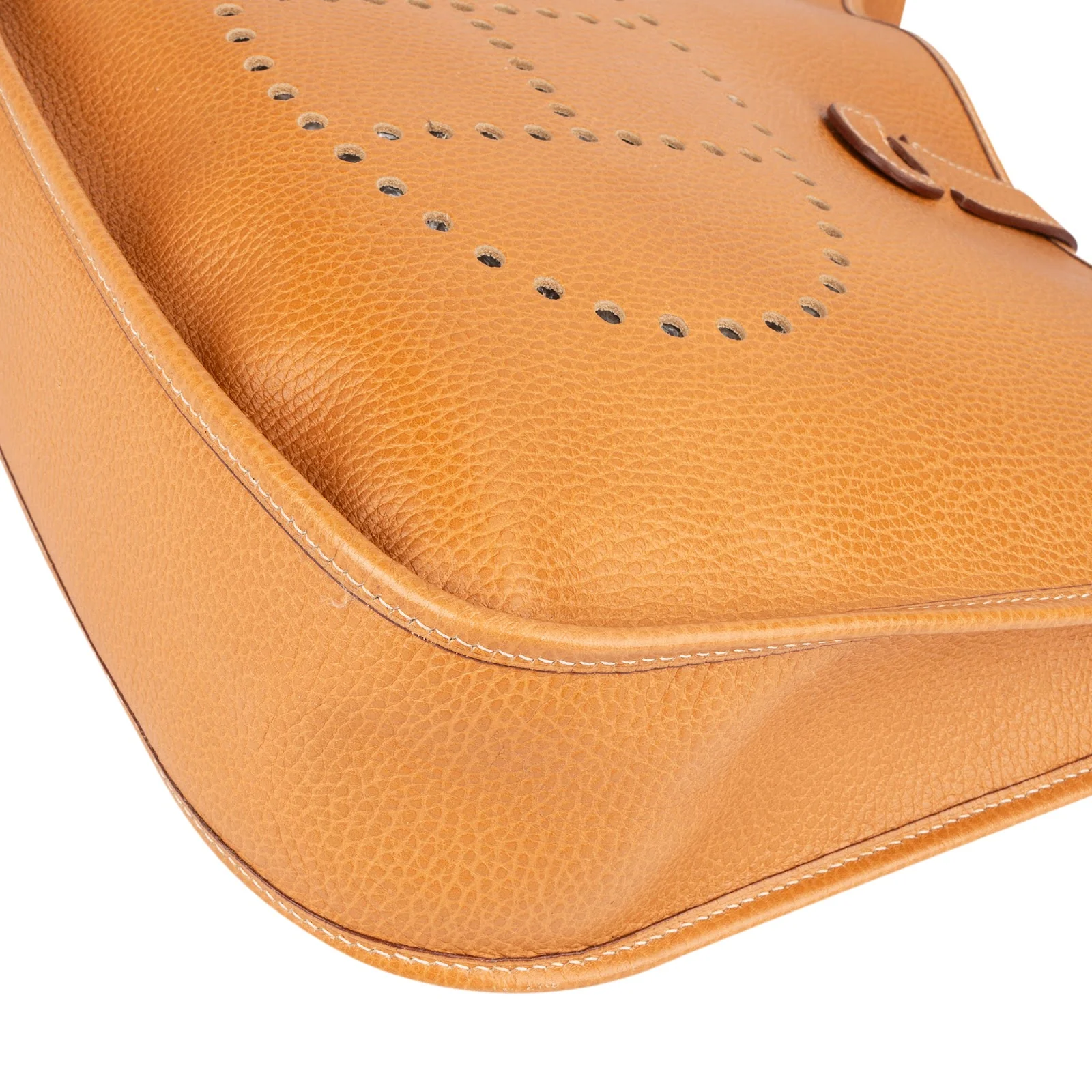 Hermès Natural Ardennes Leather Evelyne GM Crossbody Bag