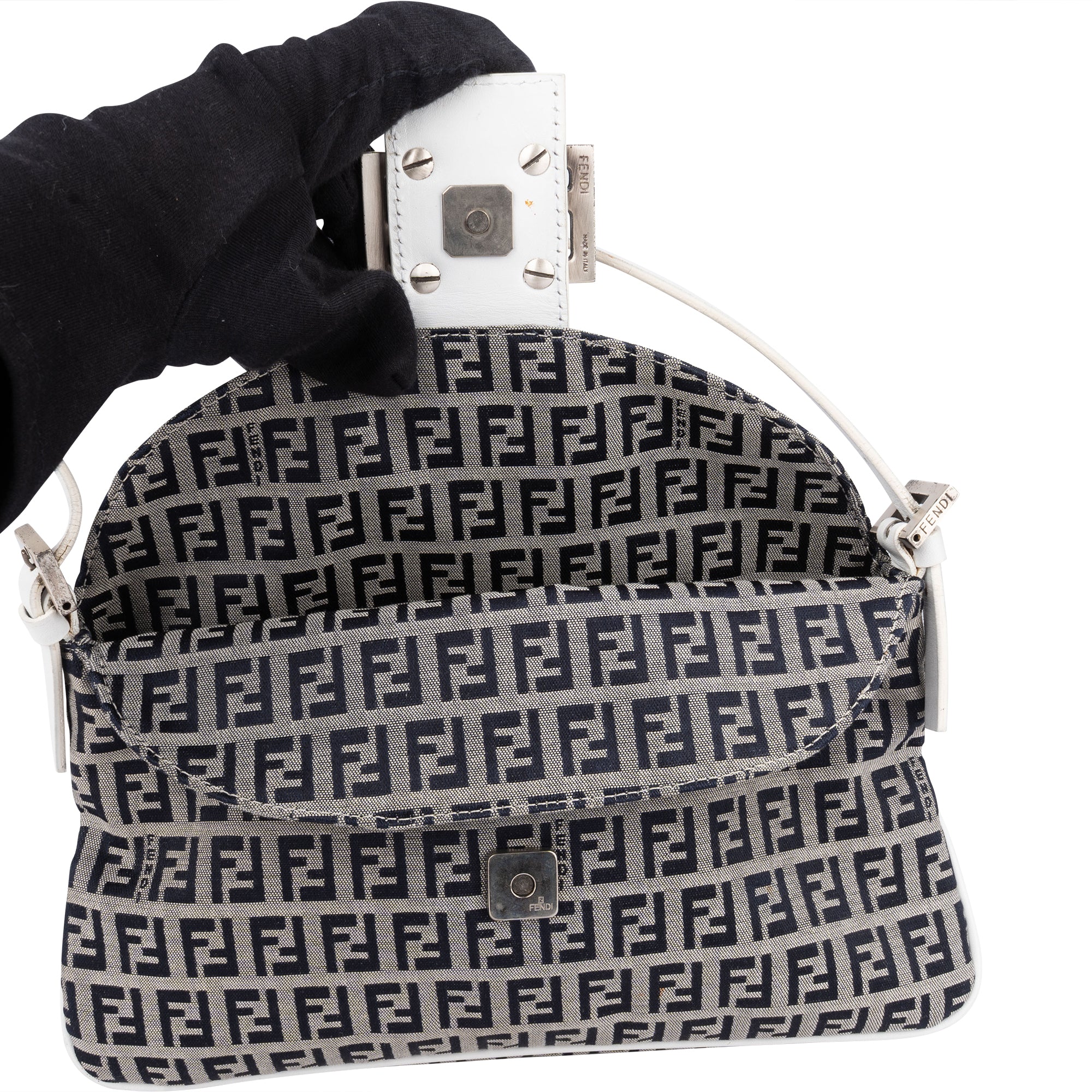 Fendi FF Monogram Baguette Handbag