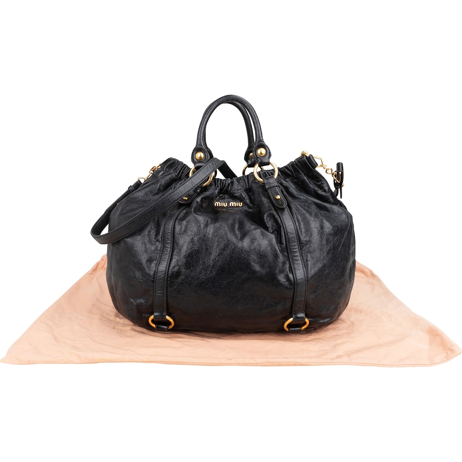 Miu Miu – Vitello Lux Satchel schoudertas