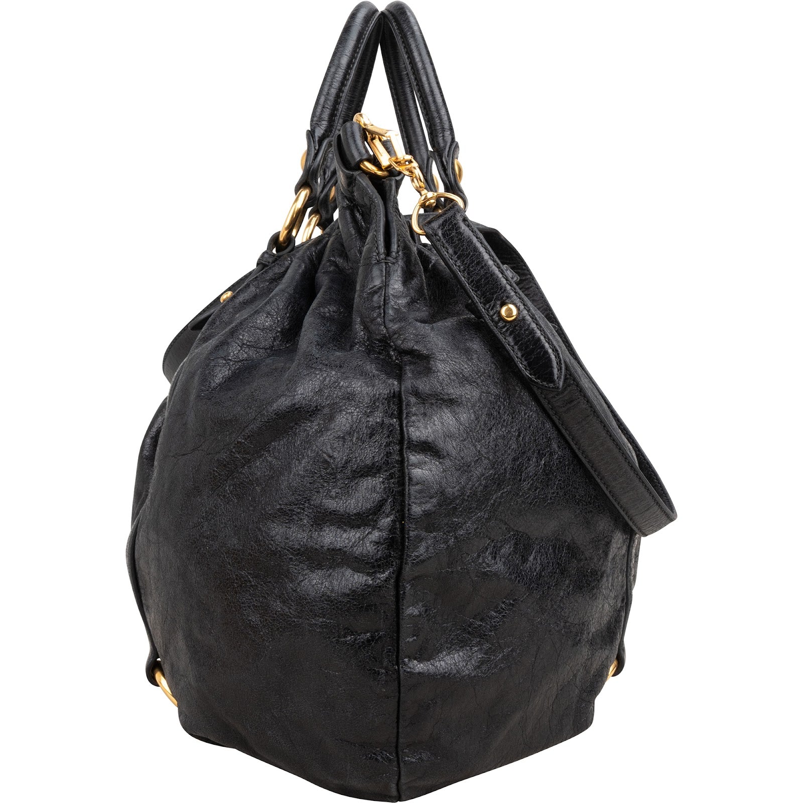 Miu Miu – Vitello Lux Satchel schoudertas