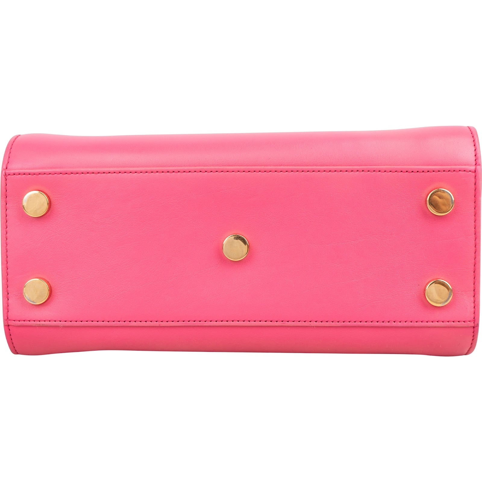 Saint Laurent Pink Calfskin Nano Sac De Jour Handbag