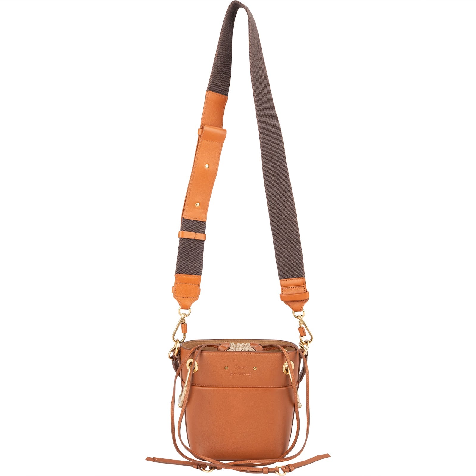 Chloé Leather Roy Mini Bucket Crossbody Handbag