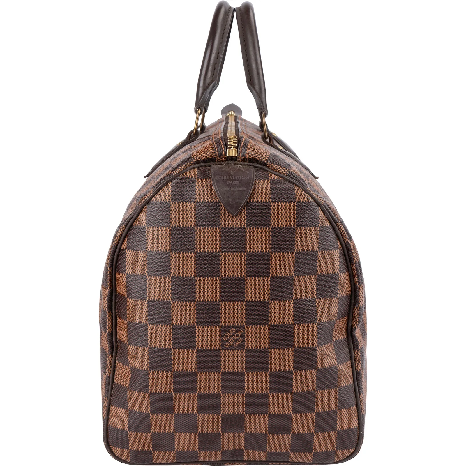 Louis Vuitton Monogram Damier Ebene Speedy 35 Boston Bag