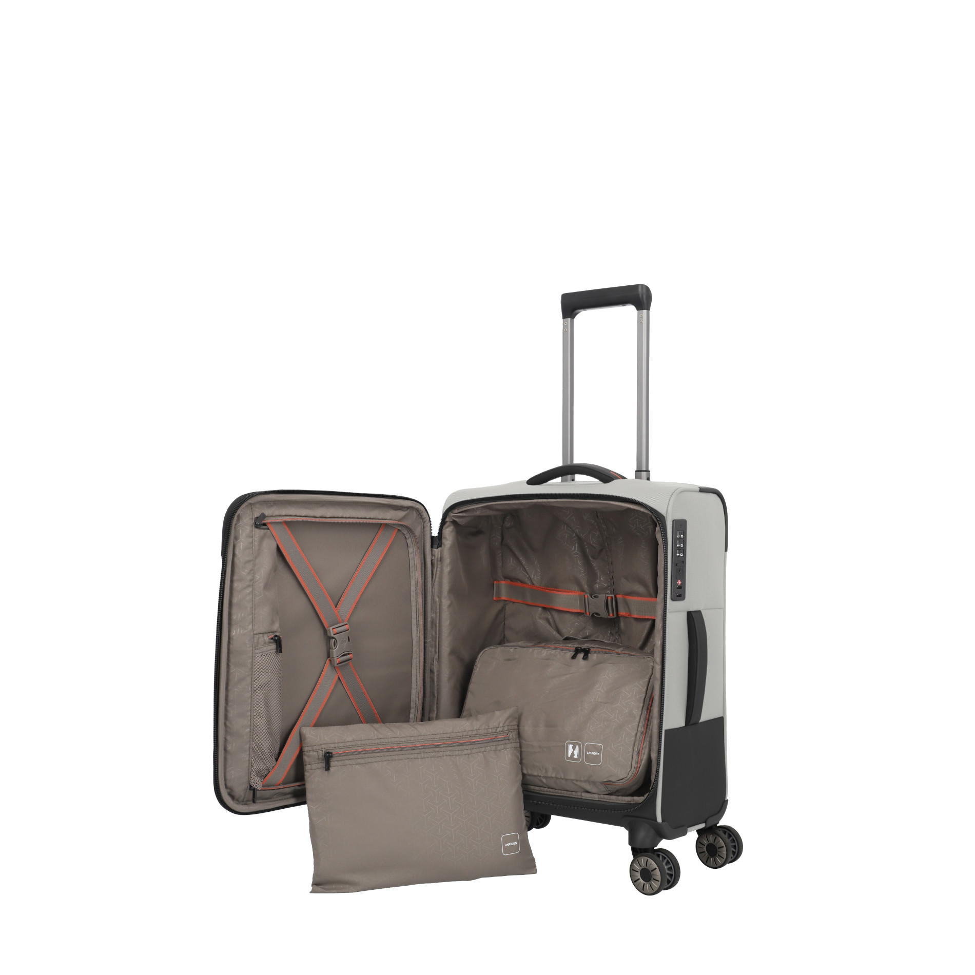 CROSSLITE Bordtrolley S mit 4 Rollen (55 cm) - Natur