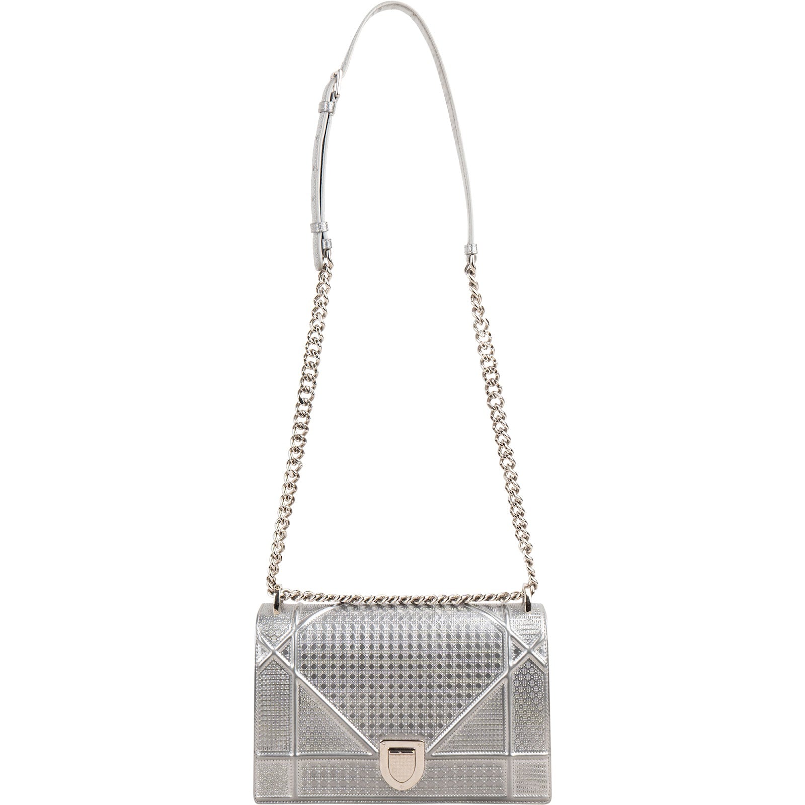 Christian Dior - Metallic Diorama Flap Crossbody Bag