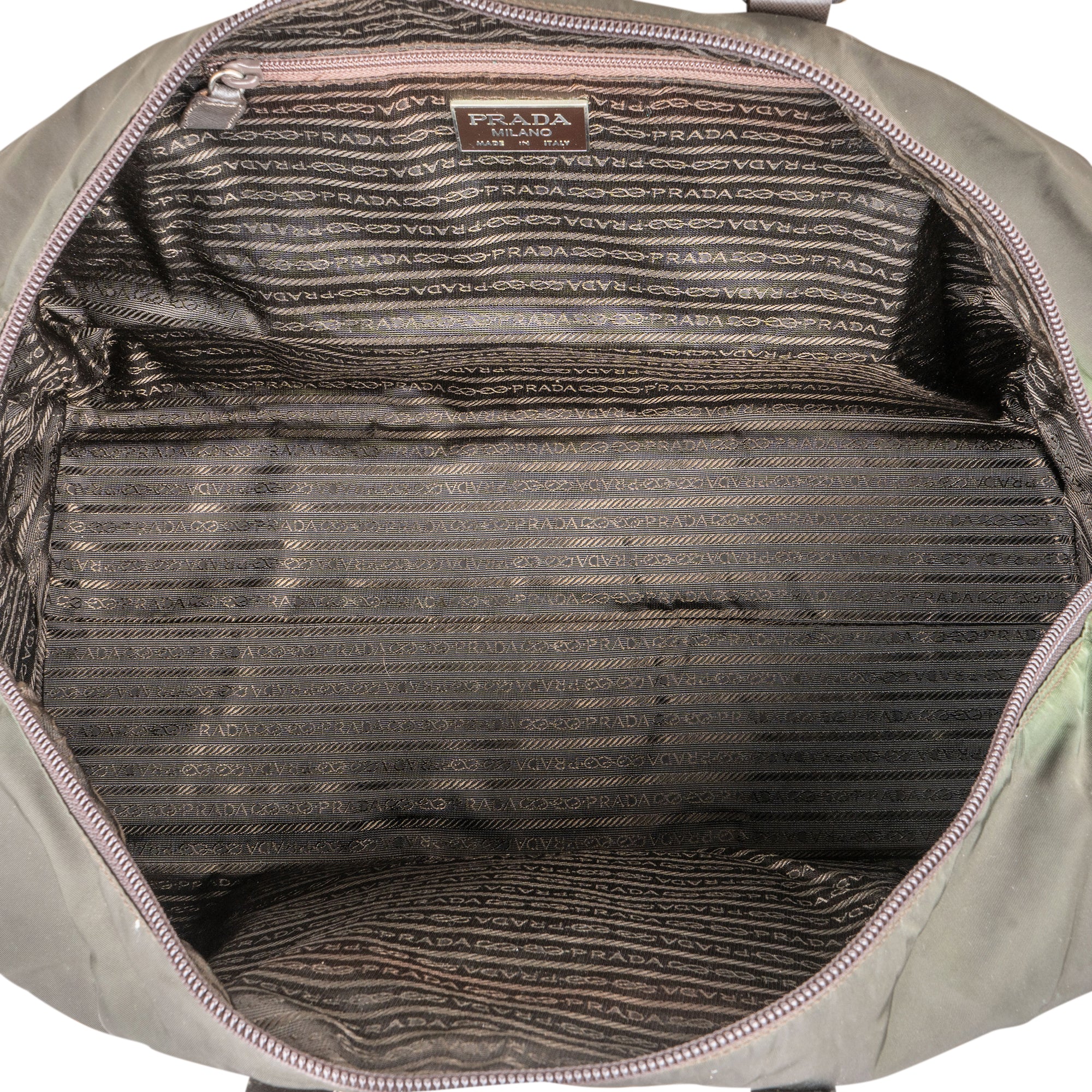 Prada Nylon Triangle Duffle Bag 48