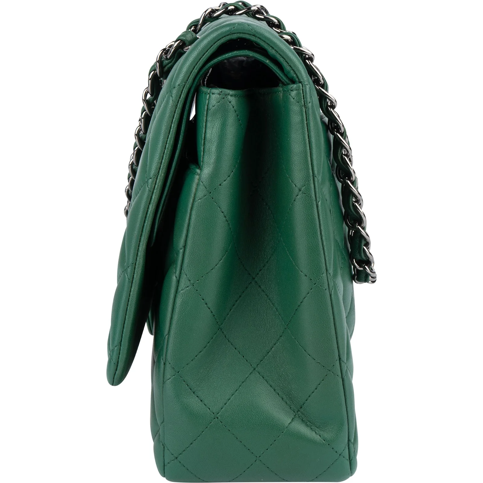 Chanel Quilted Lambskin Maxi Double Flap Crossbody Bag