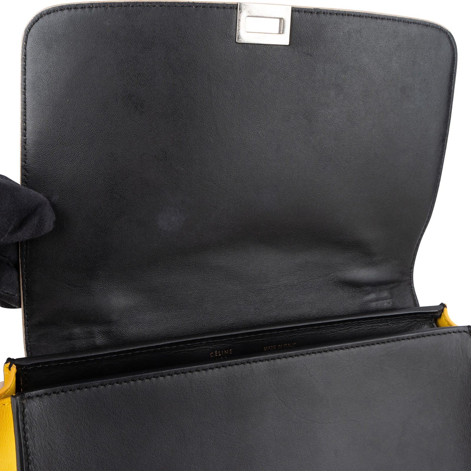 Céline Tricolor Leather Trapeze Handbag