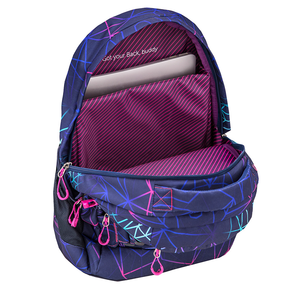 Infinity Rucksack Set 3-teilig - Stripes Purple