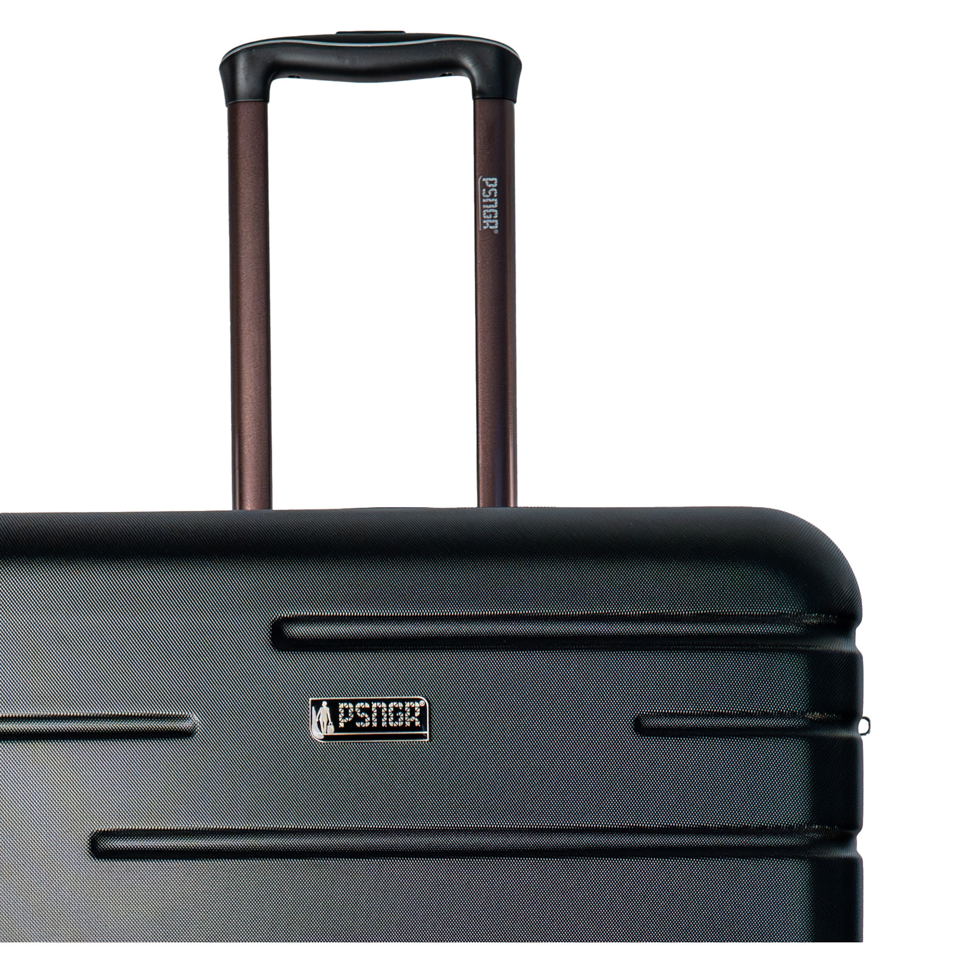 Stripes Kofferset 2-teilig (L,M) Erweiterbar - Black