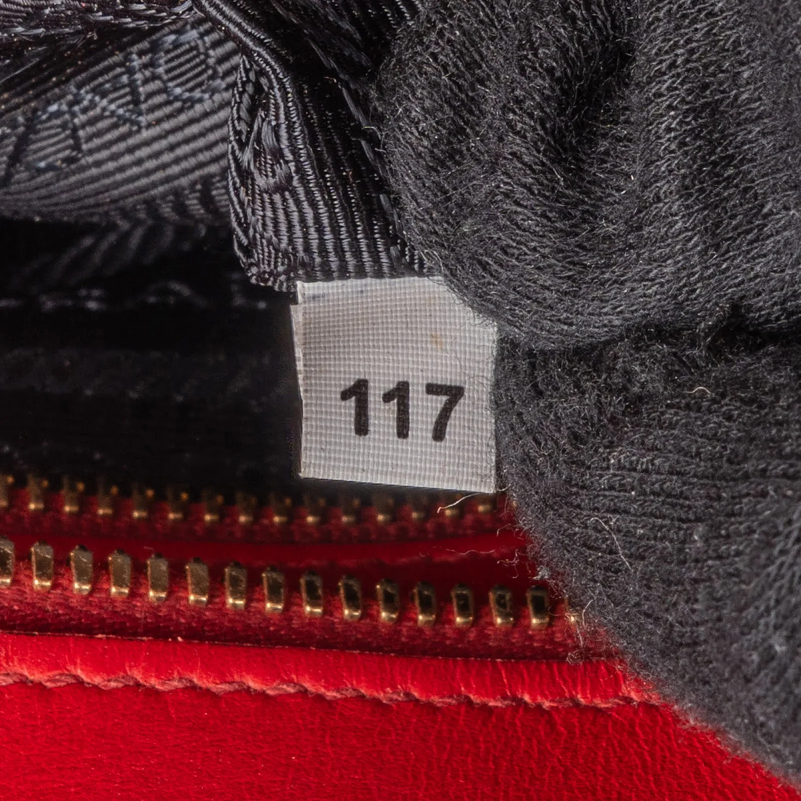 Prada Red Saffiano Leather Esplanade Handbag