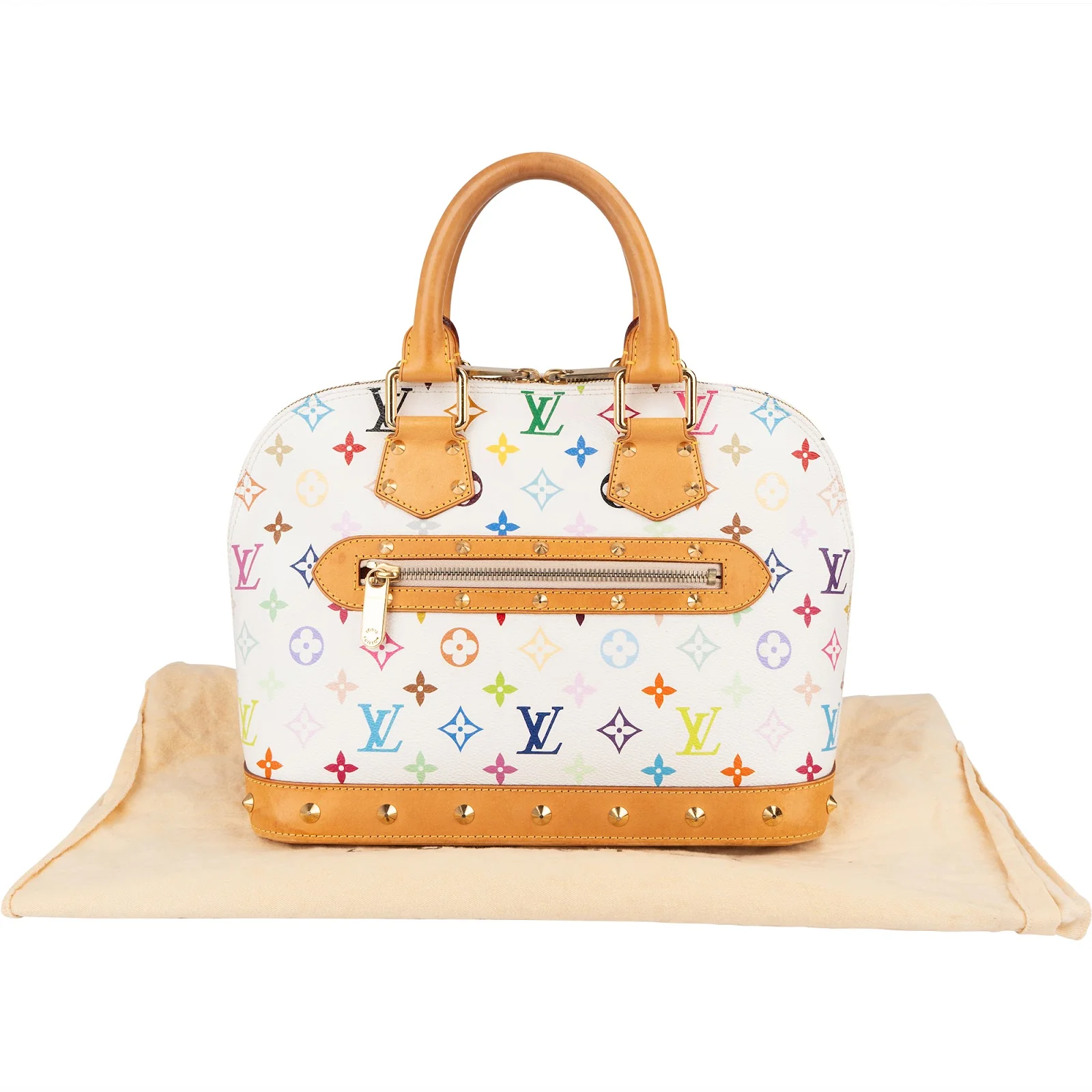 Louis Vuitton Canvas Monogram Murakami Multicolor Alma PM Handbag