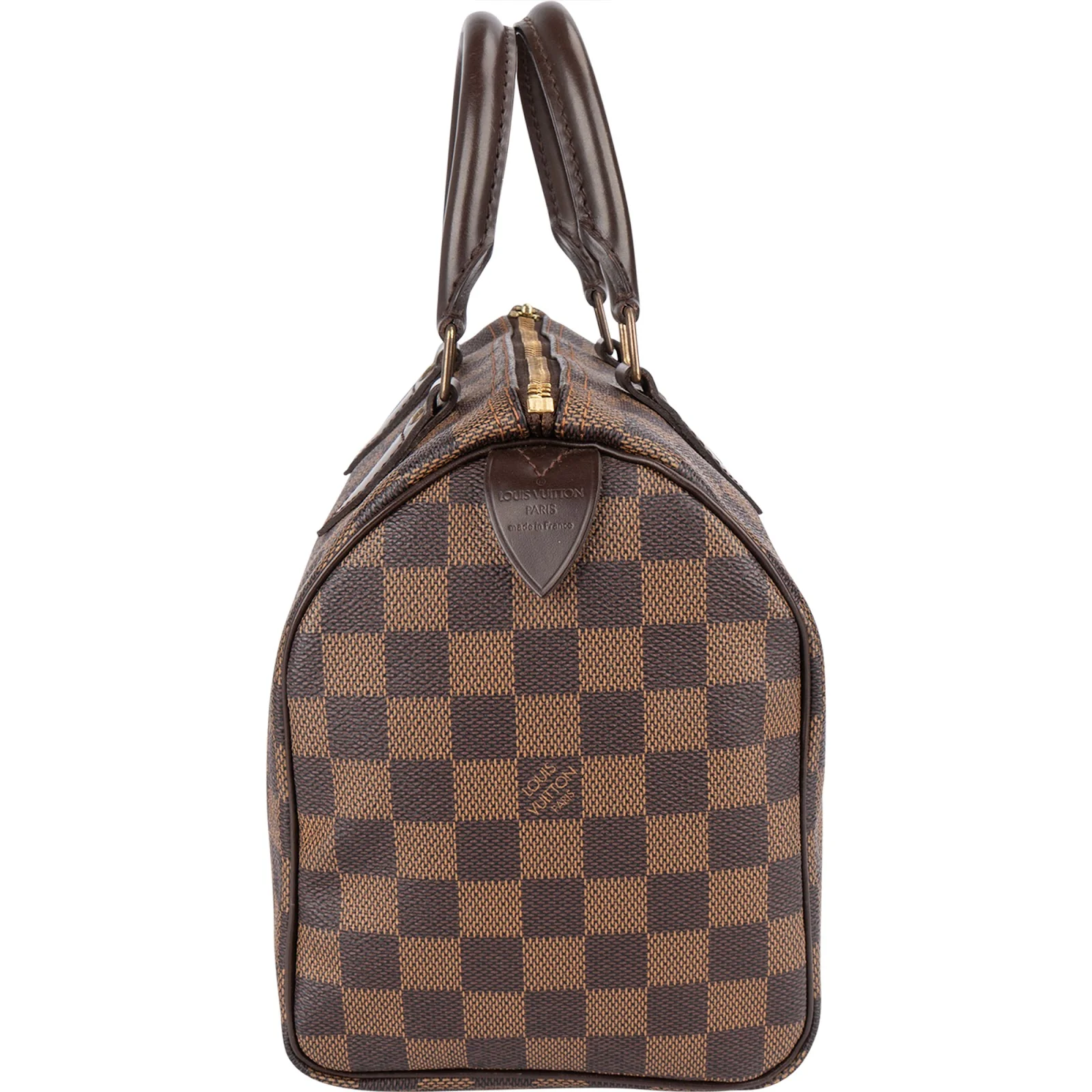 Louis Vuitton Monogram Damier Ebene Speedy 25 Boston Bag