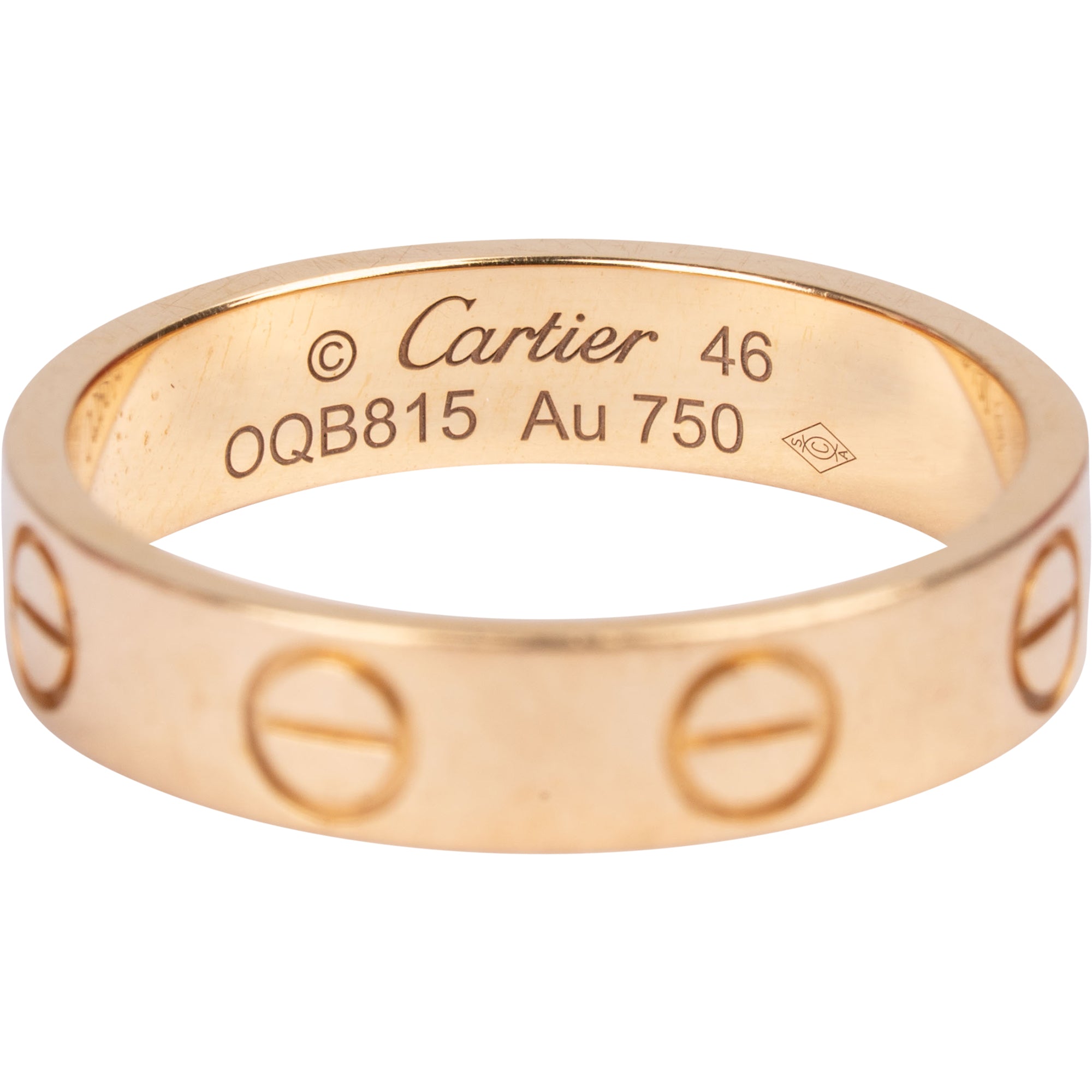 Cartier Au 750er Gold LOVE Wedding Band Ring (#46)