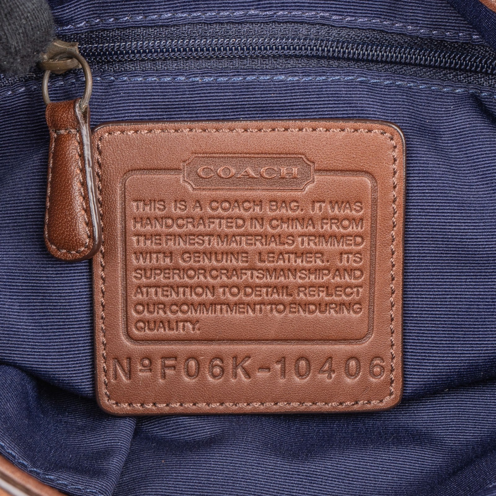 Coach Monogram Signature Denim Crossbody Bag