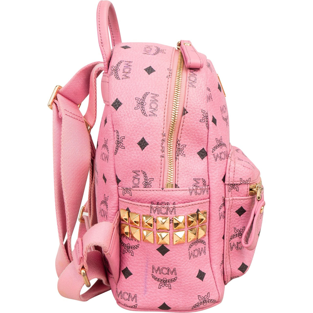 MCM Monogram Visetos Stark Side Studs Mini Backpack