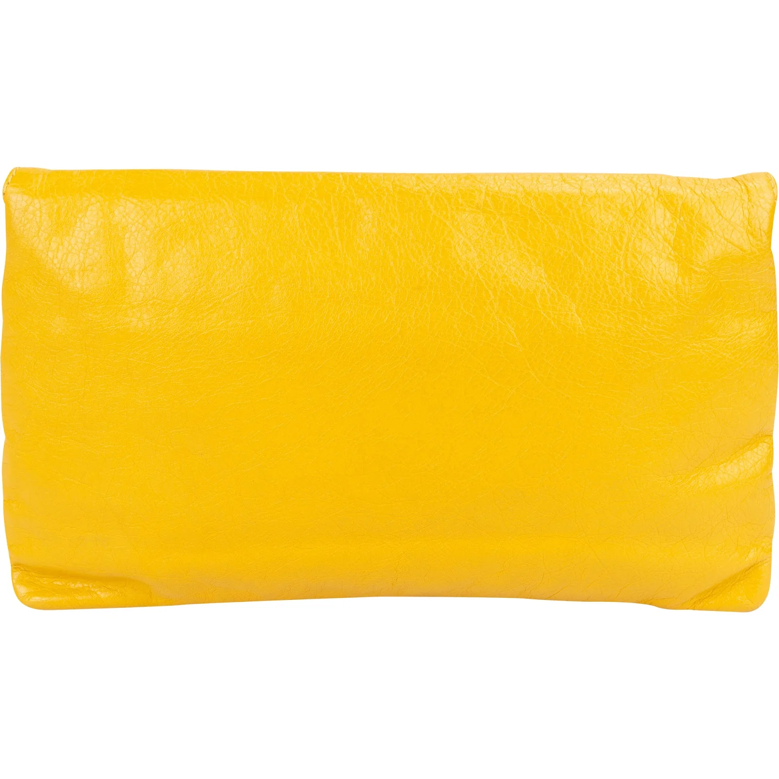 Balenciaga Yellow Leather City Bag Clutch