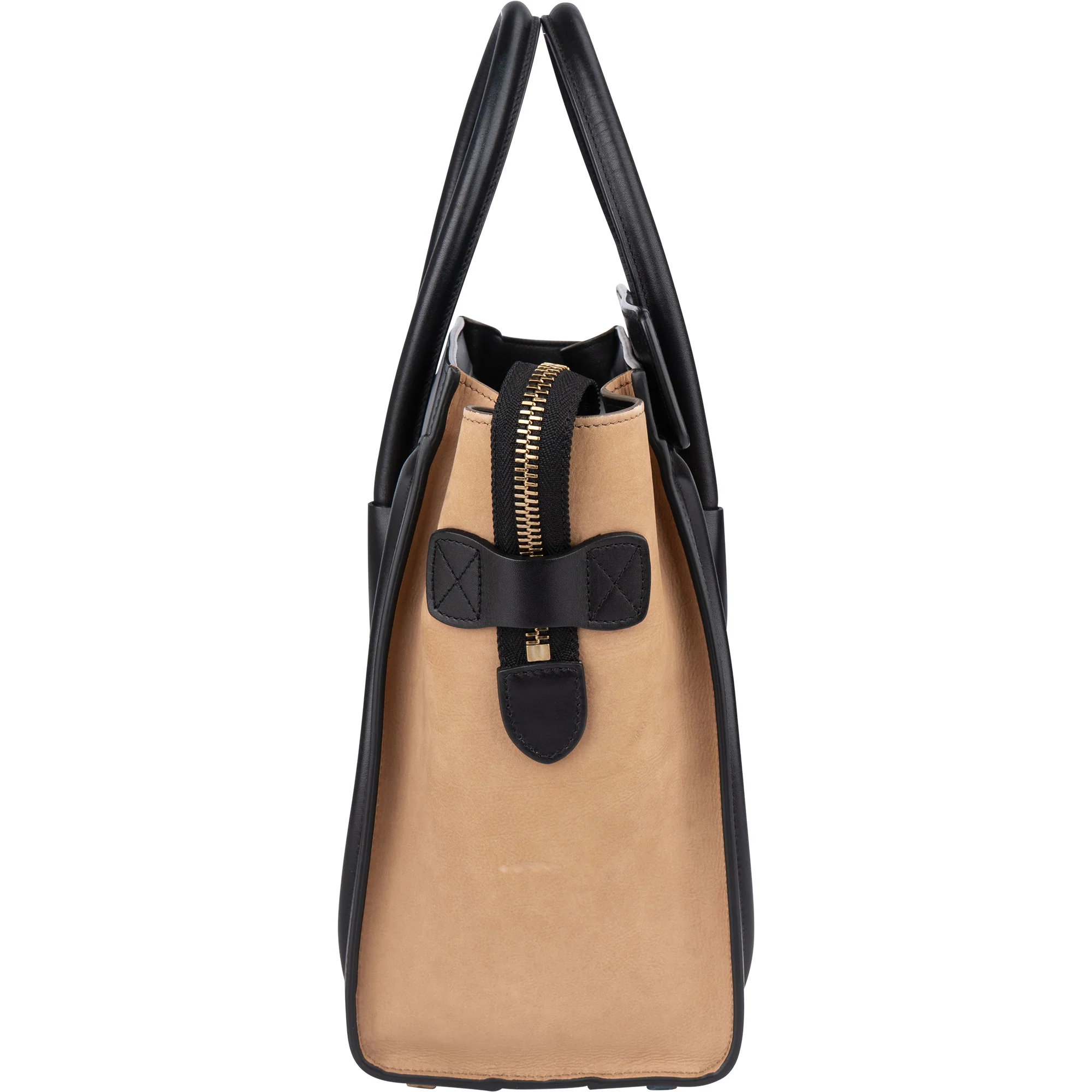 Céline Tricolor Leather Luggage Handbag