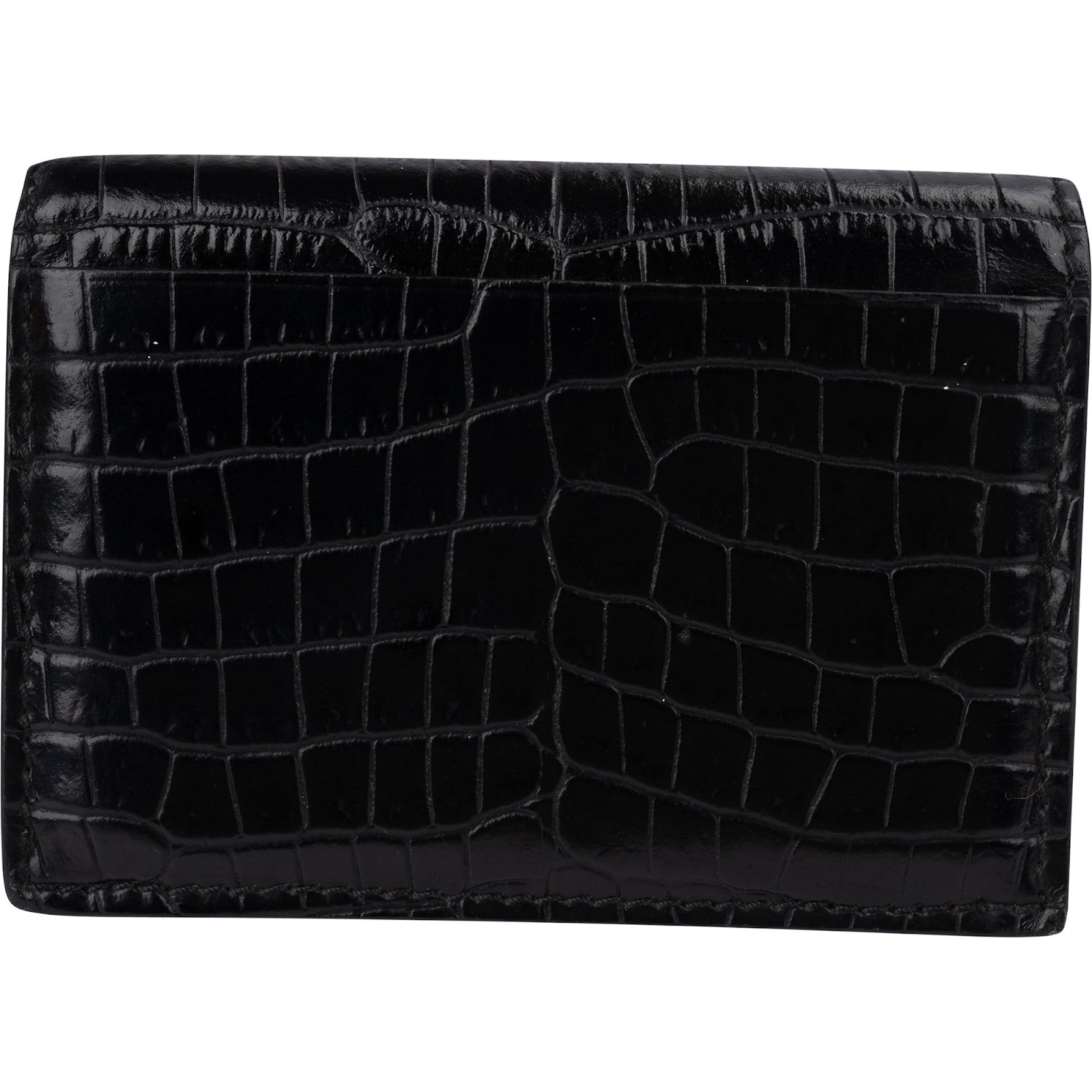Tom Ford Embossed Alligator Leather Bi-fold Wallet
