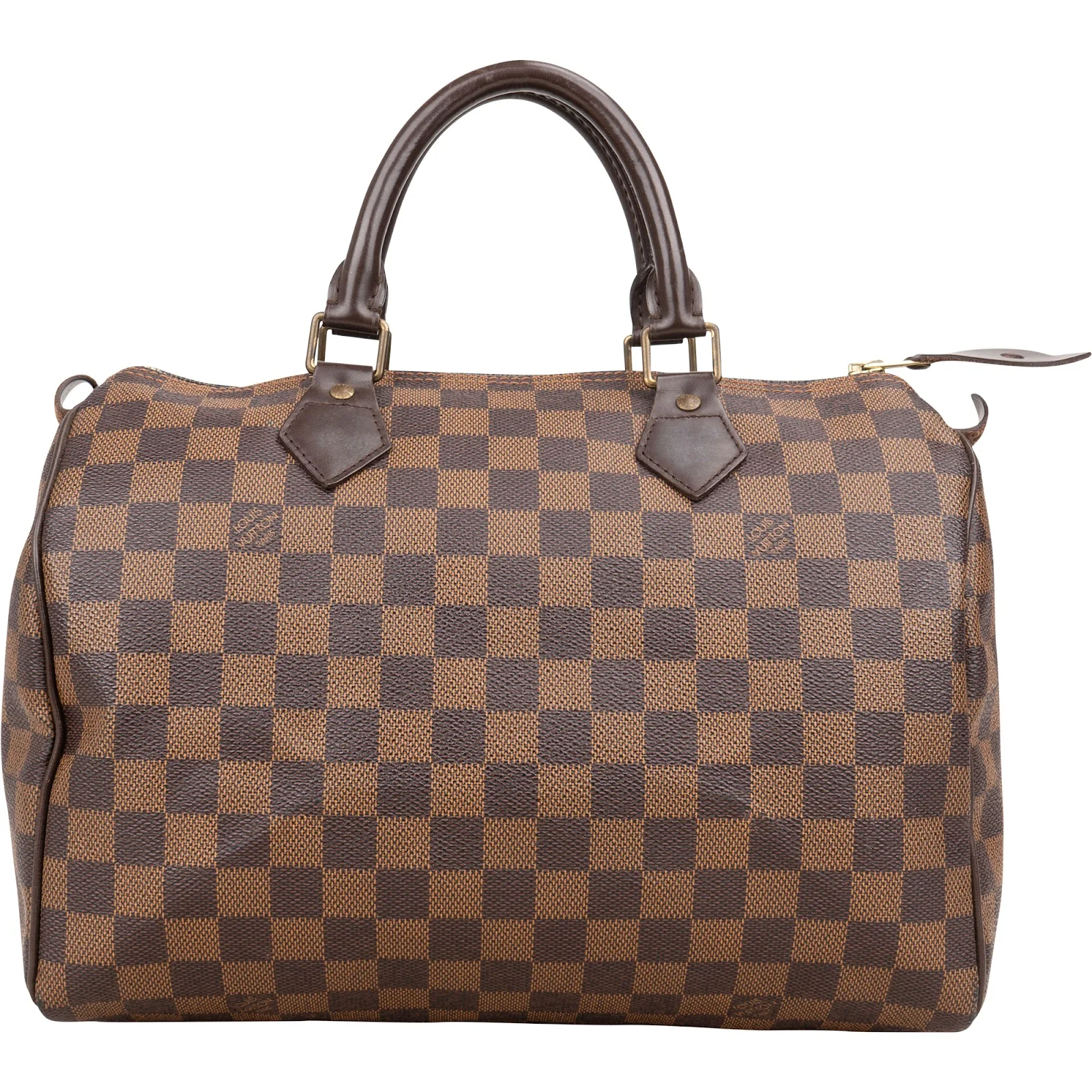 Louis Vuitton Monogram Damier Ebene Speedy 30 Boston Bag