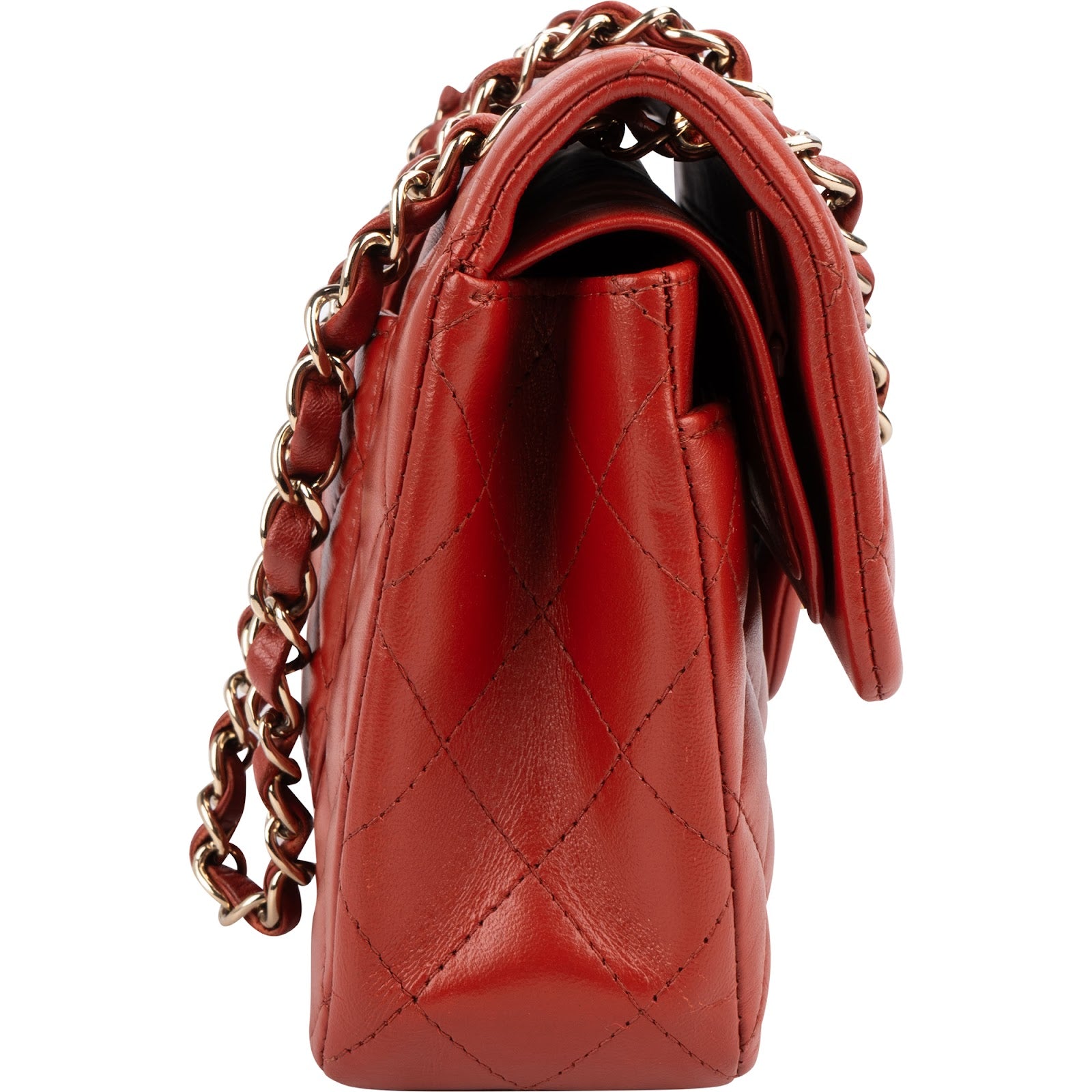 Chanel Quilted Lambskin Small Double Flap Shoulder Bag