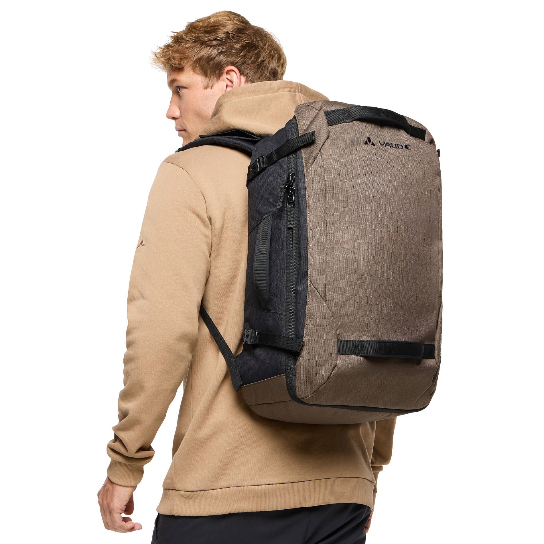 Mundo Carry-On 38 – brązowy z motywem jelenia