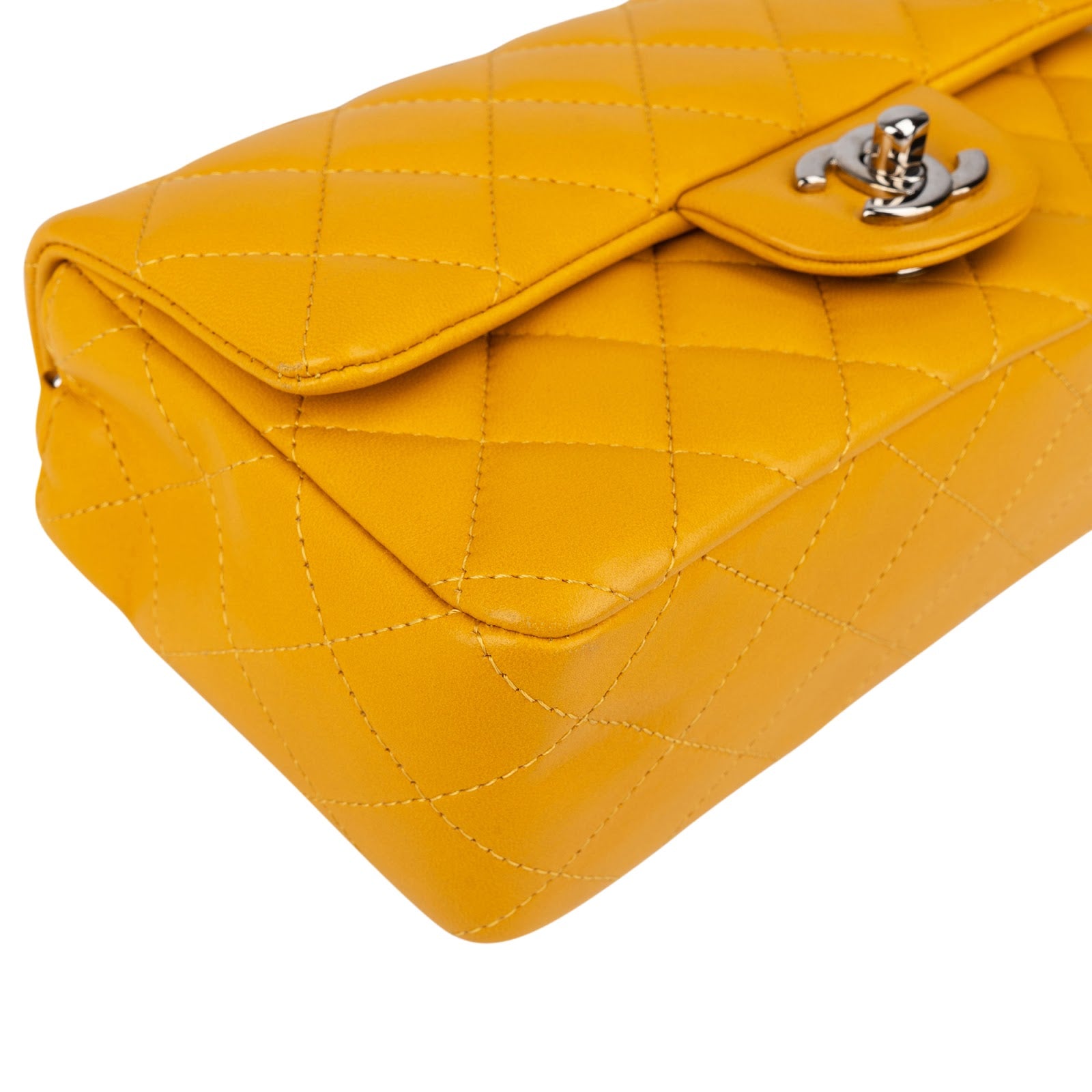 Chanel - Palladium Mini Rectangular Single Flap Crossbody Bag
