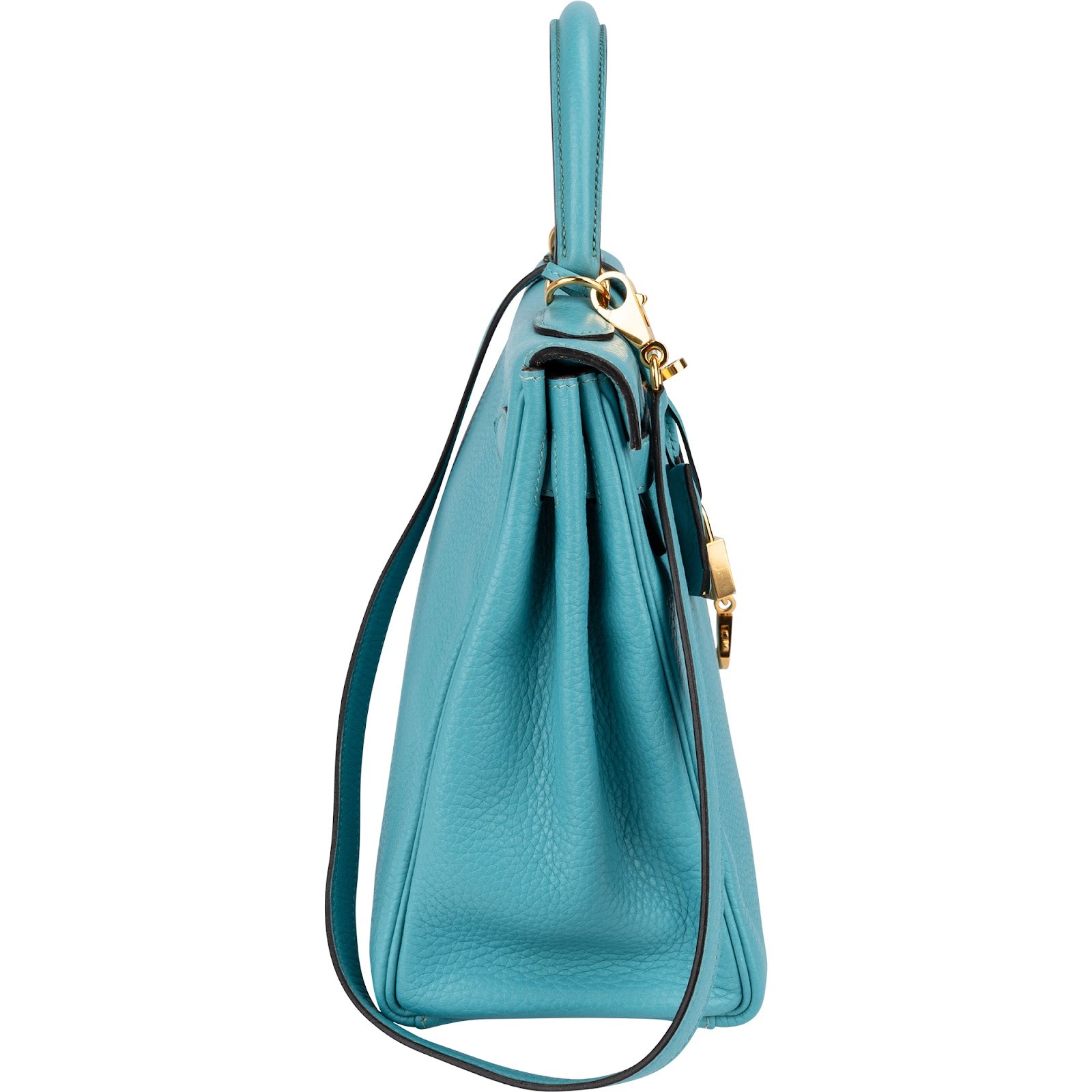 Hermès – Kelly 32 Handbag in Bleu Saint-Cyr