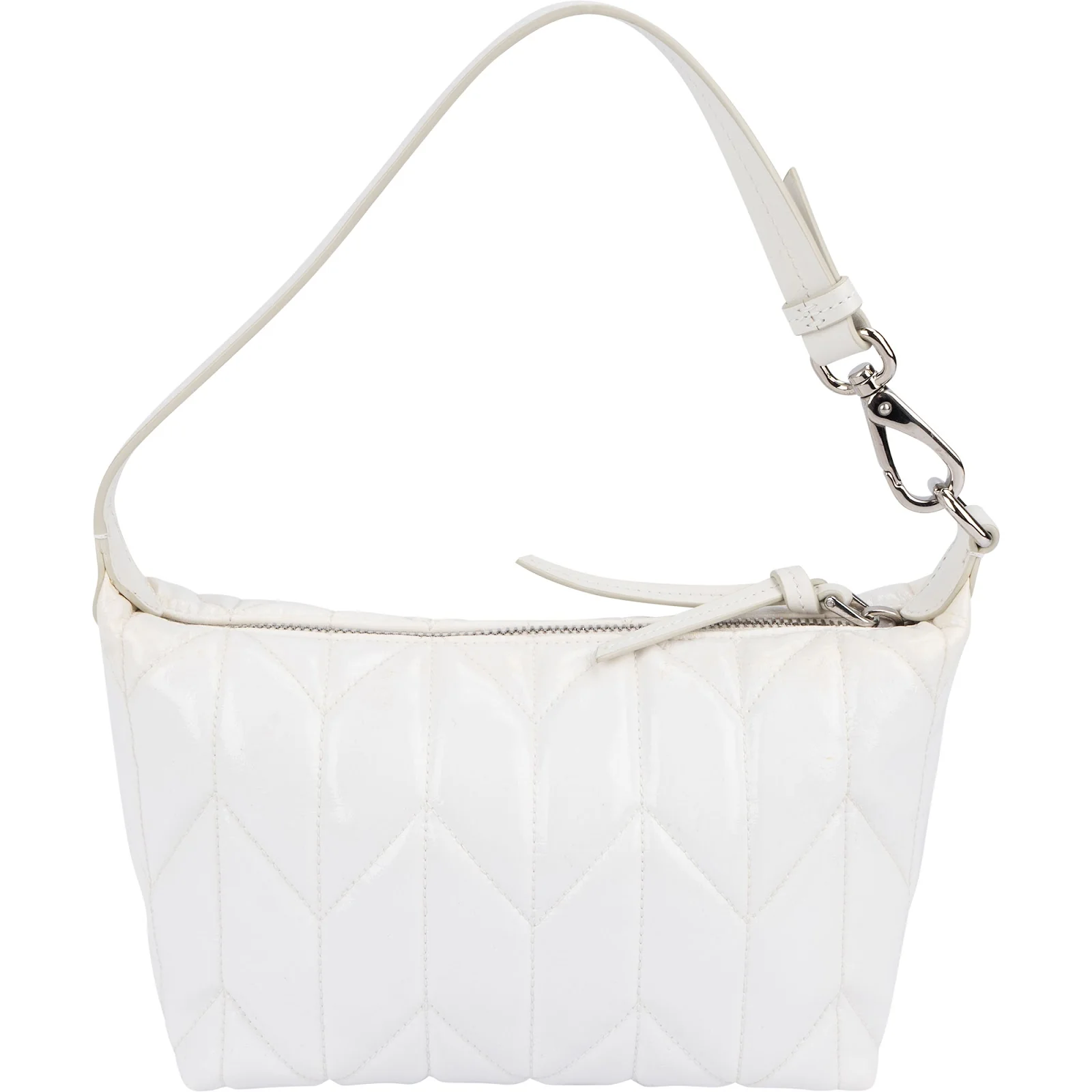 Miu Miu Quilted Patent Leather Mini Pouch Handbag