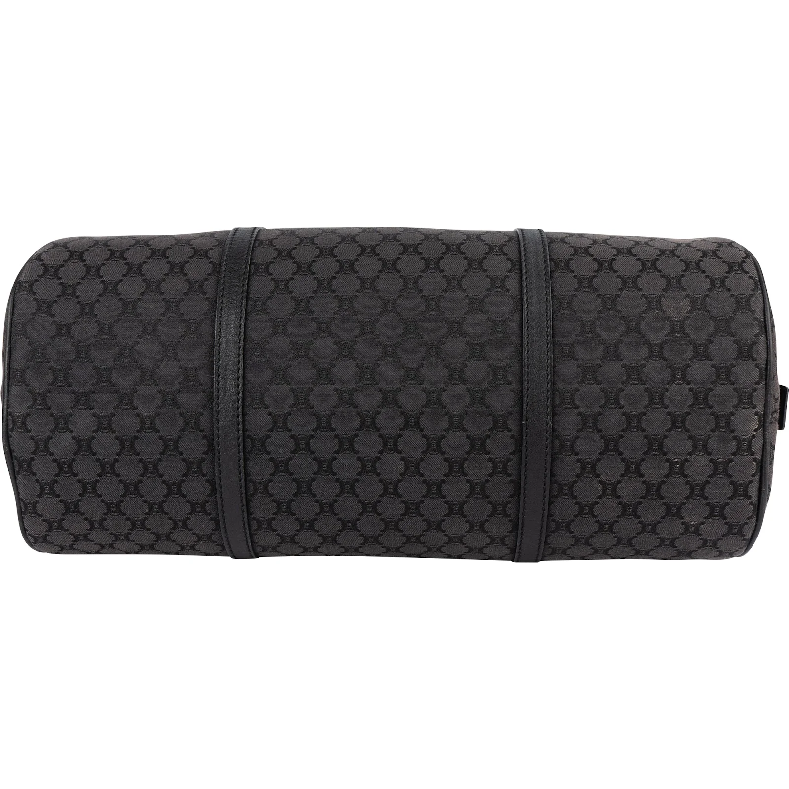 Celine Black Macadam Nylon Boston Shoulder Bag