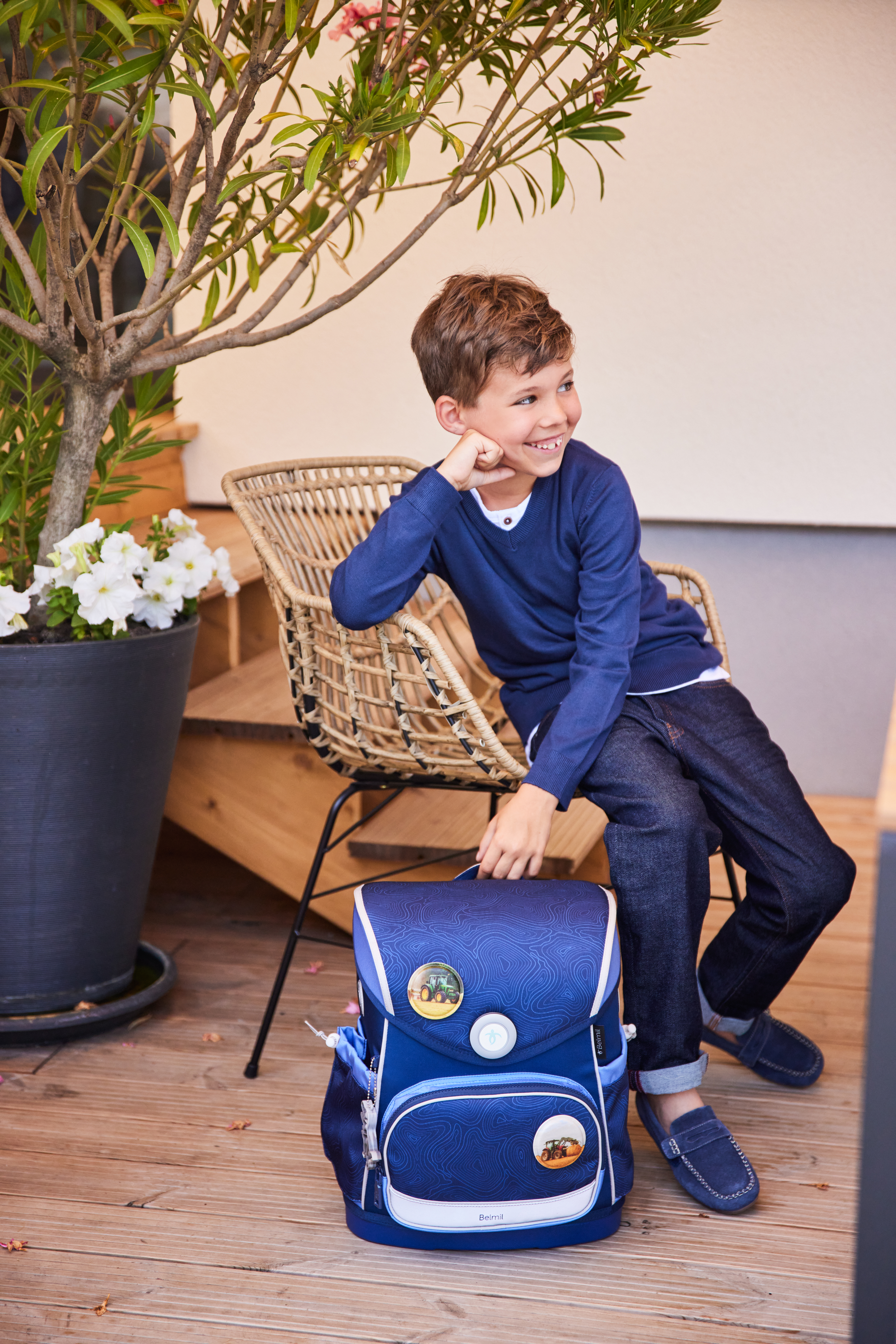 Compact Plus 5-piece satchel set - Topographic