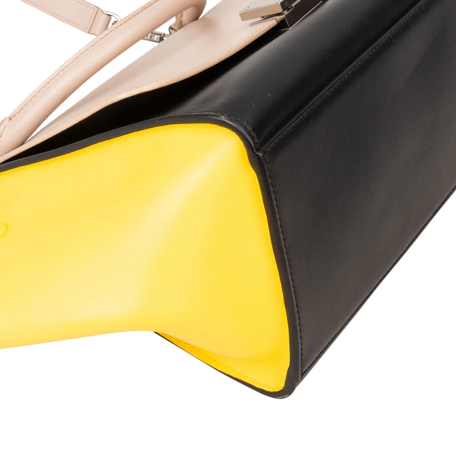 Céline Tricolor Leather Trapeze Handbag