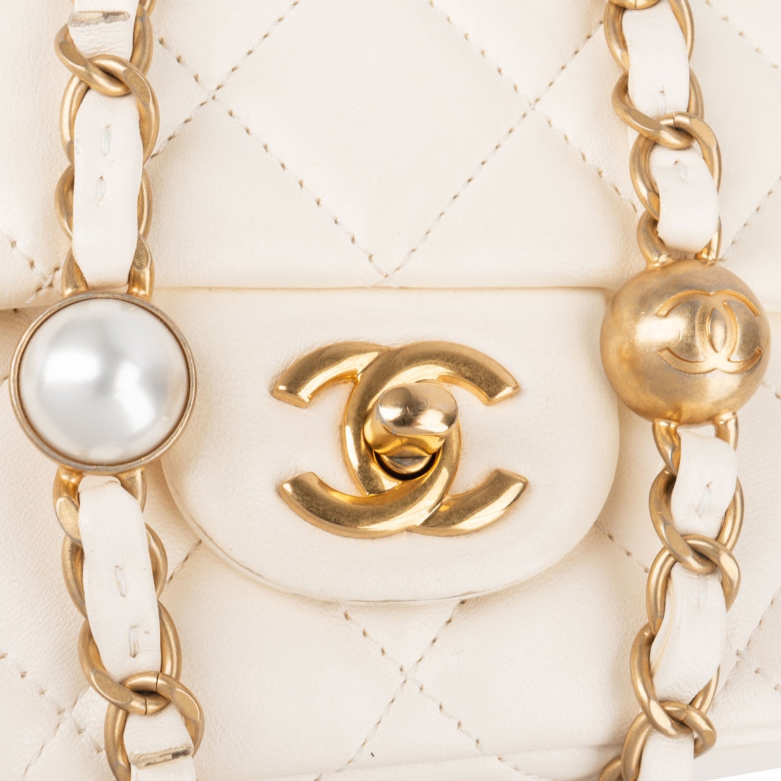 Chanel - Mini Rectangular Pearl Single Flap Crossbody Bag