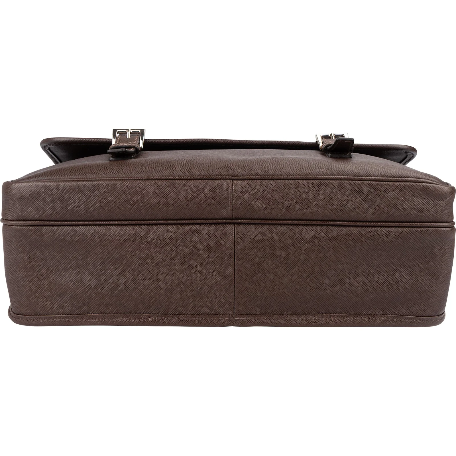 Prada Saffiano Leather Triangle Messenger Crossbody Bag