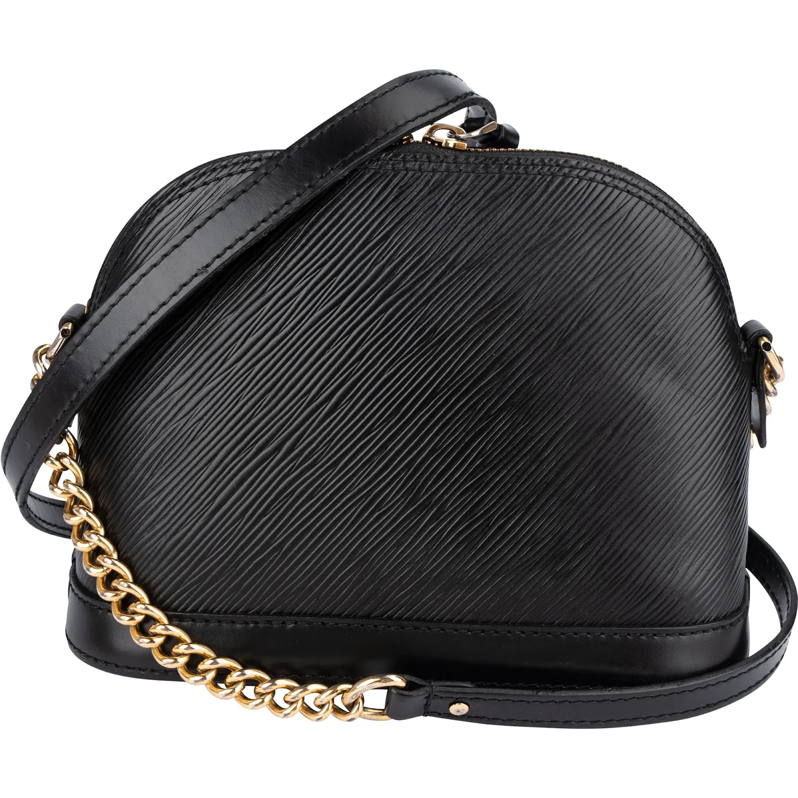 Louis Vuitton Noir Epi Leather Alma BB Crossbody Bag