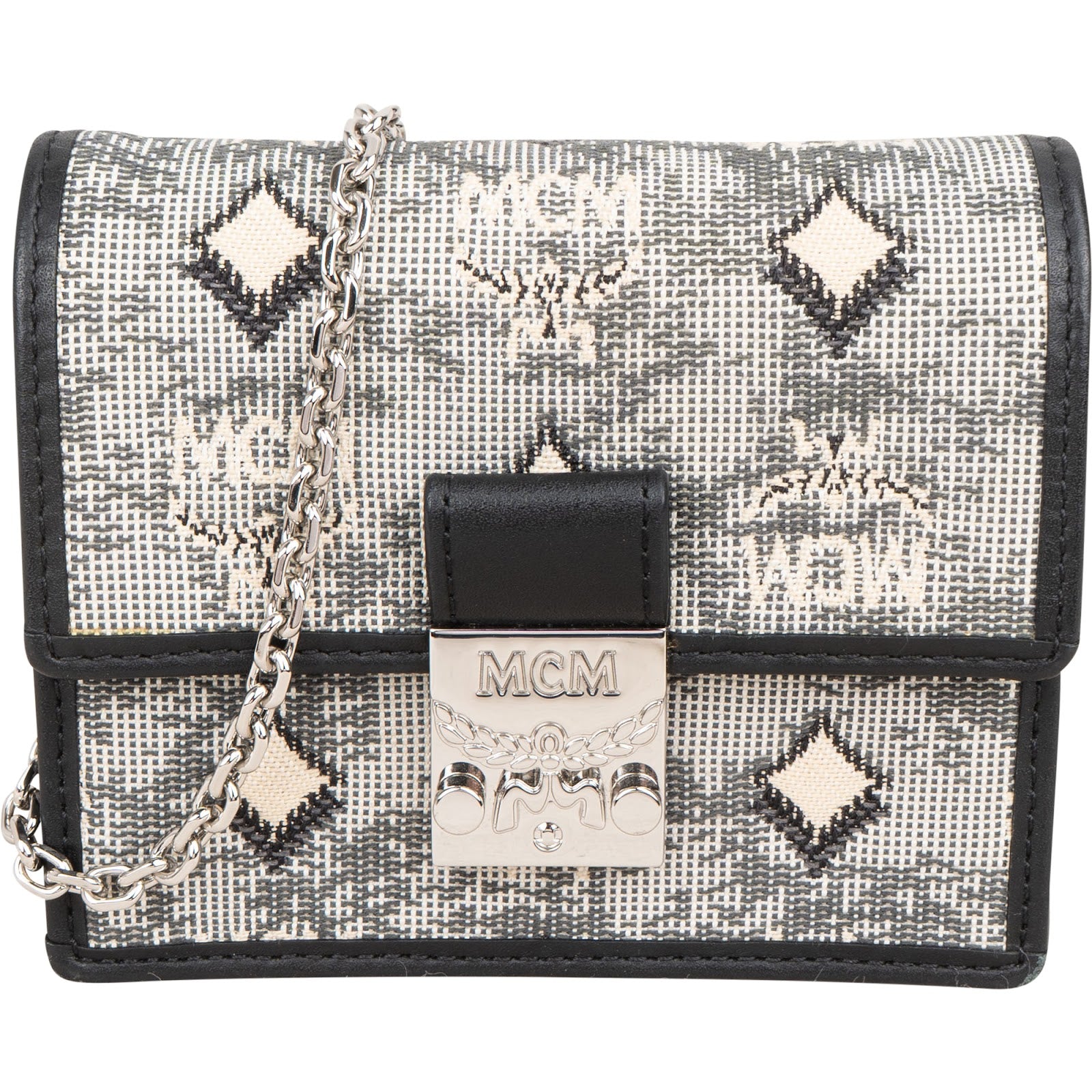 MCM Visetos Monogram Jacquard Patricia Micro Crossbody Bag