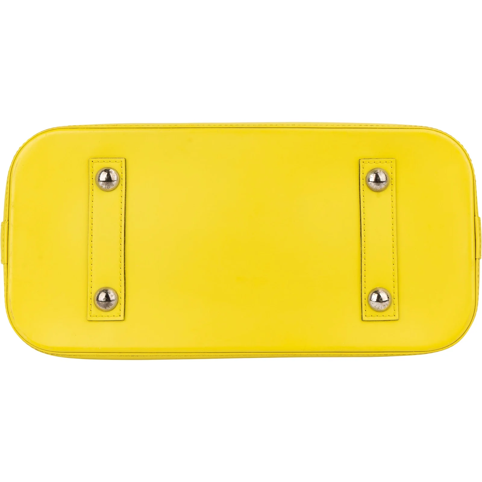 Louis Vuitton Yellow Epi Leather Alma PM Handbag