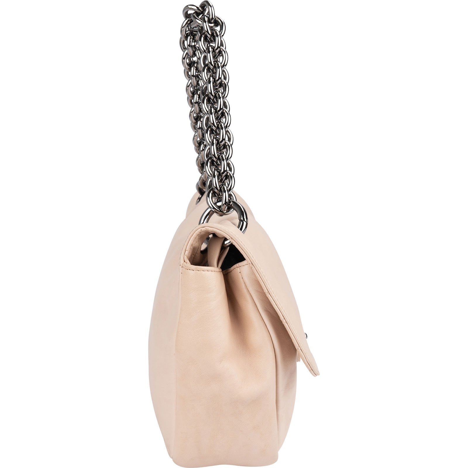Chanel Leather Modern Chain Single Flap Shoulder Bag