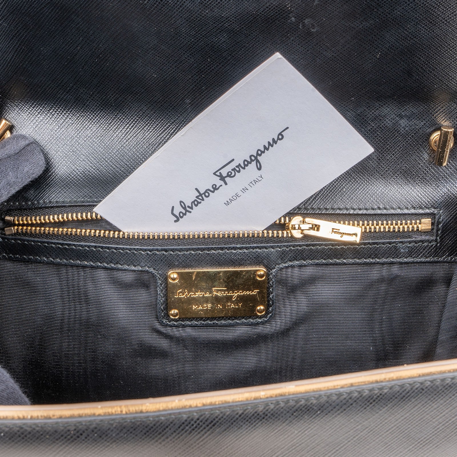 Salvatore Ferragamo Saffiano Leather Vara Bow Crossbody Bag