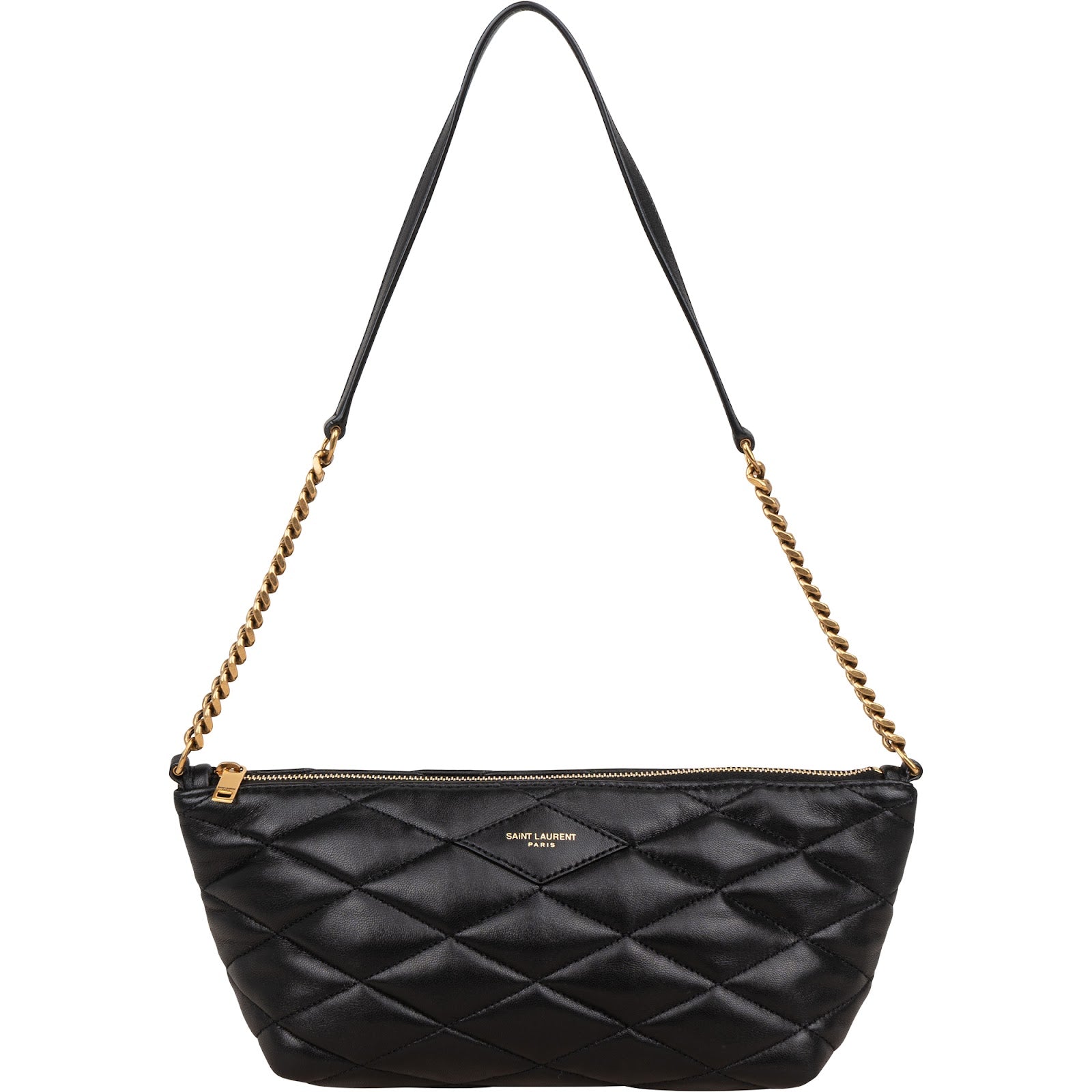 Saint Laurent Quilted Lambskin Sade Pochette