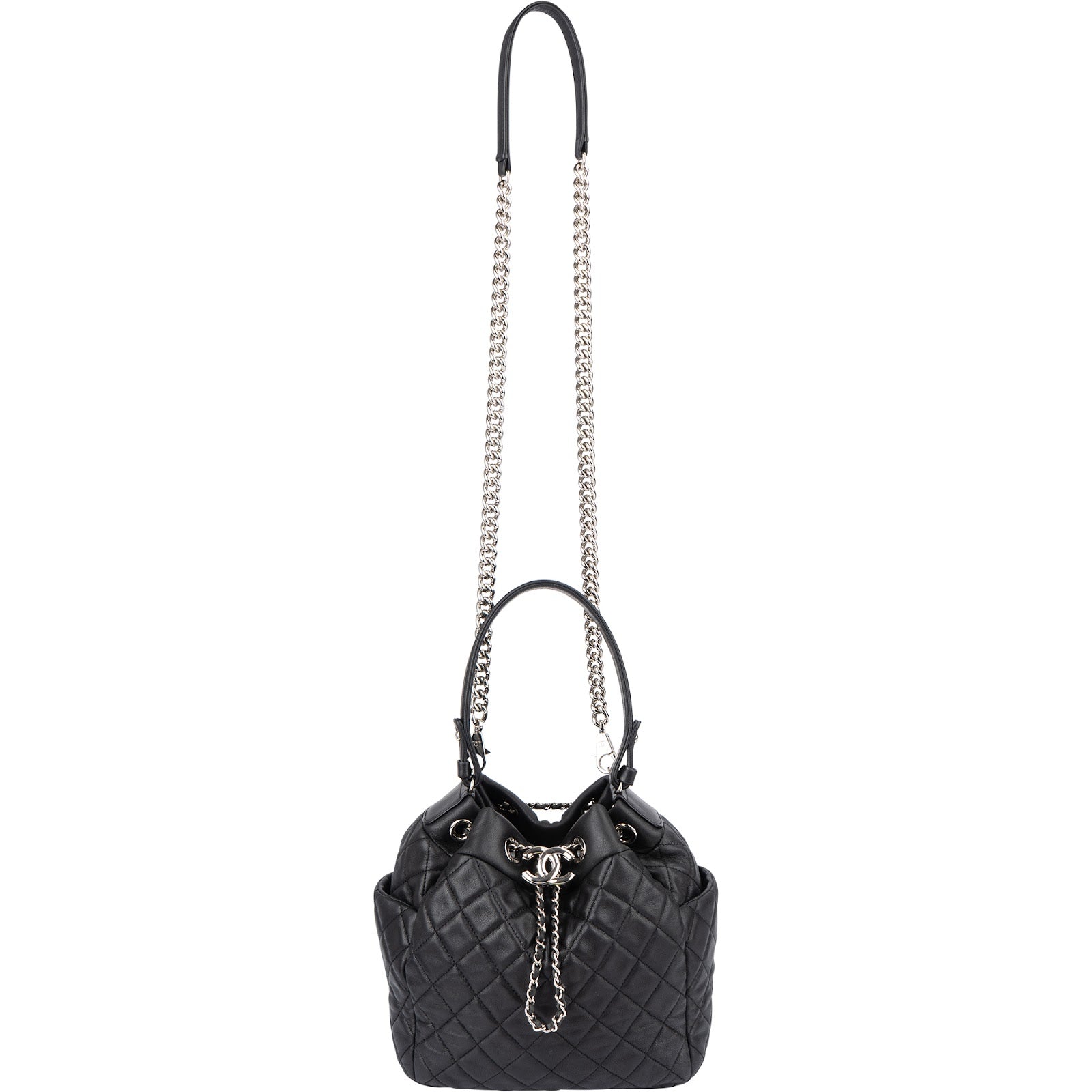 Chanel – CC Drawstring Bucket Crossbody Bag