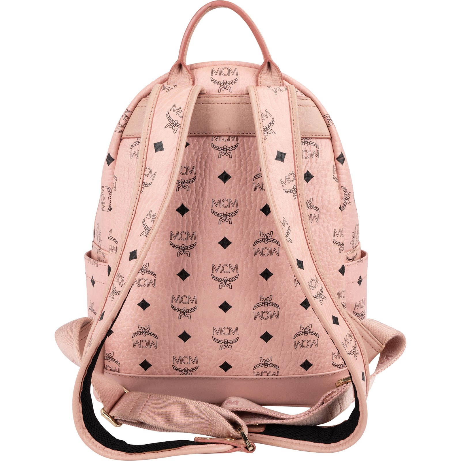 MCM Visetos Monogram Stark Studded 2 in 1 Mini Backpack