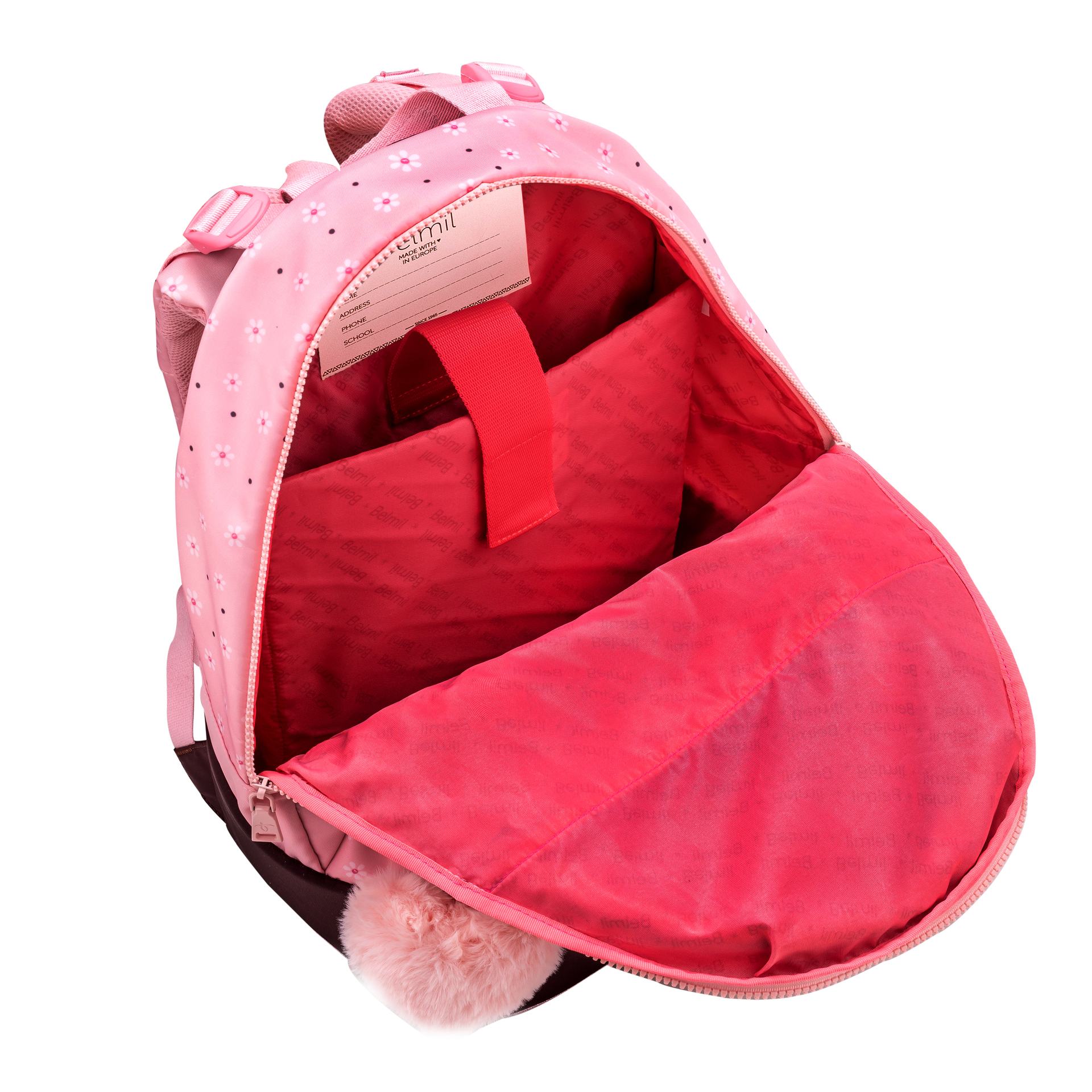 2-IN-1 Schultasche & Gürteltasche 2-teilig - Cherry Blossom