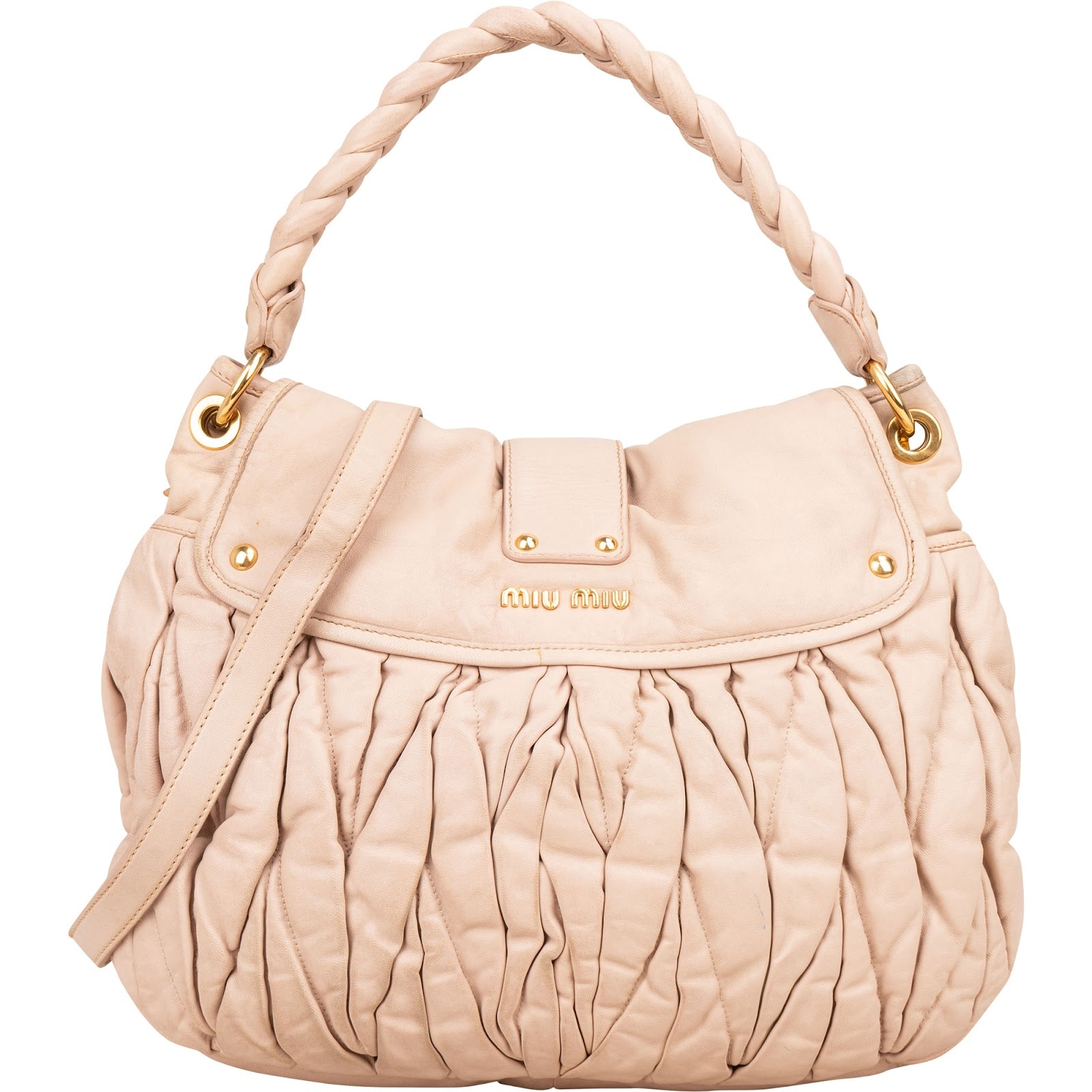 Miu Miu Matelassé Leather City Handbag