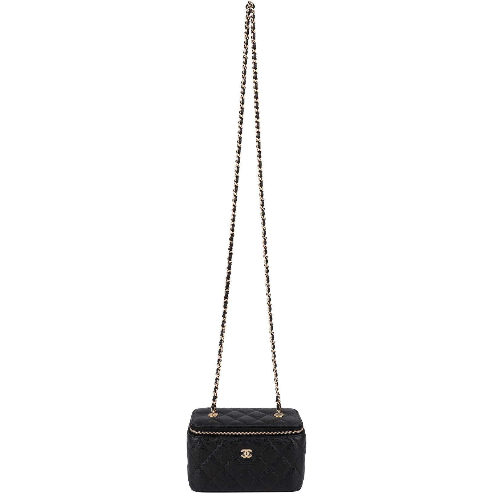 Chanel - Quilted Caviar Leather Vanity Case