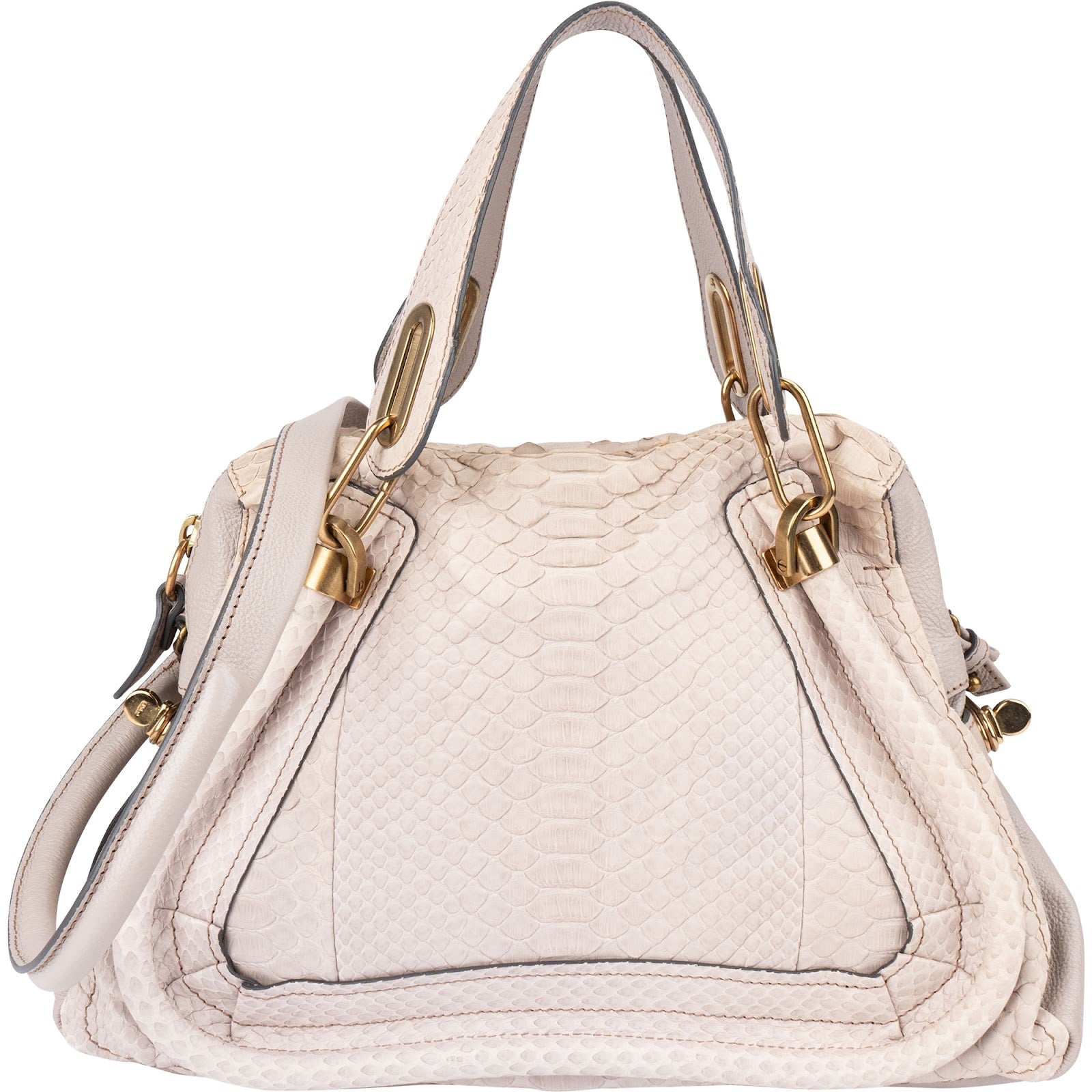Chloé – Paraty Shoulder Bag aus Pythonleder