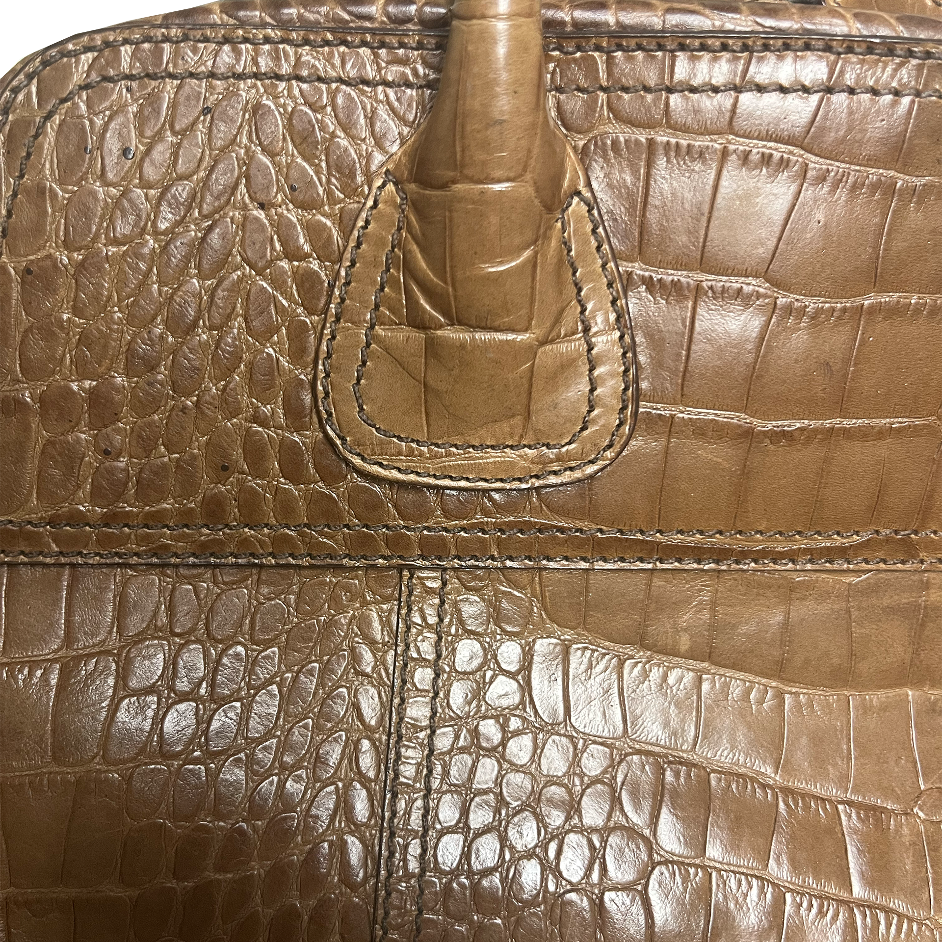 Prada-Tasche mit Krokodilprägung