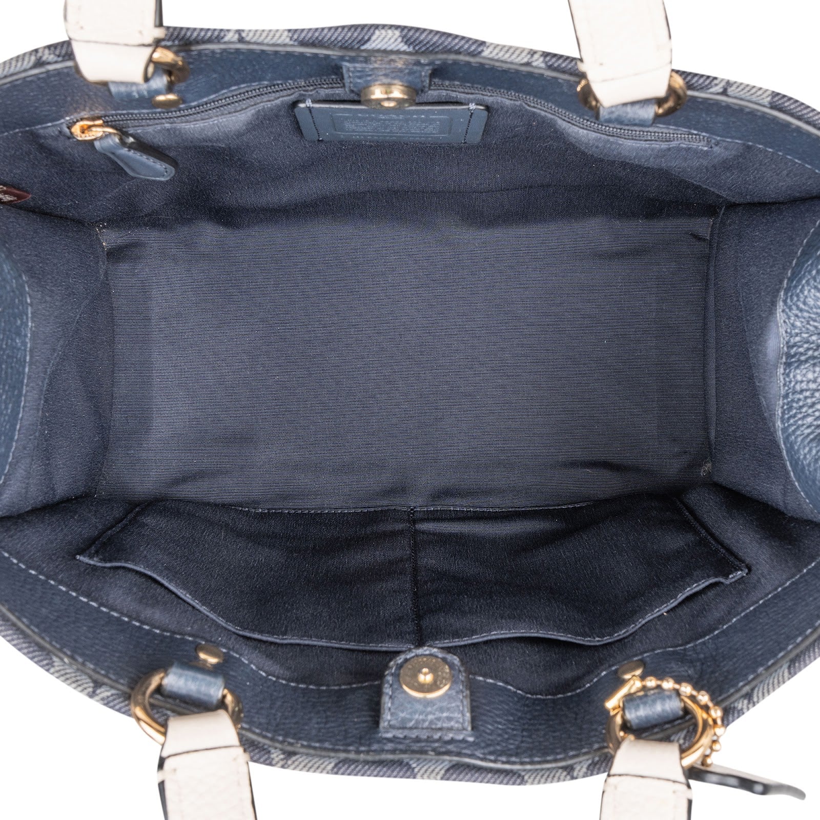 Coach Monogram Signature Chambray Denim Handbag