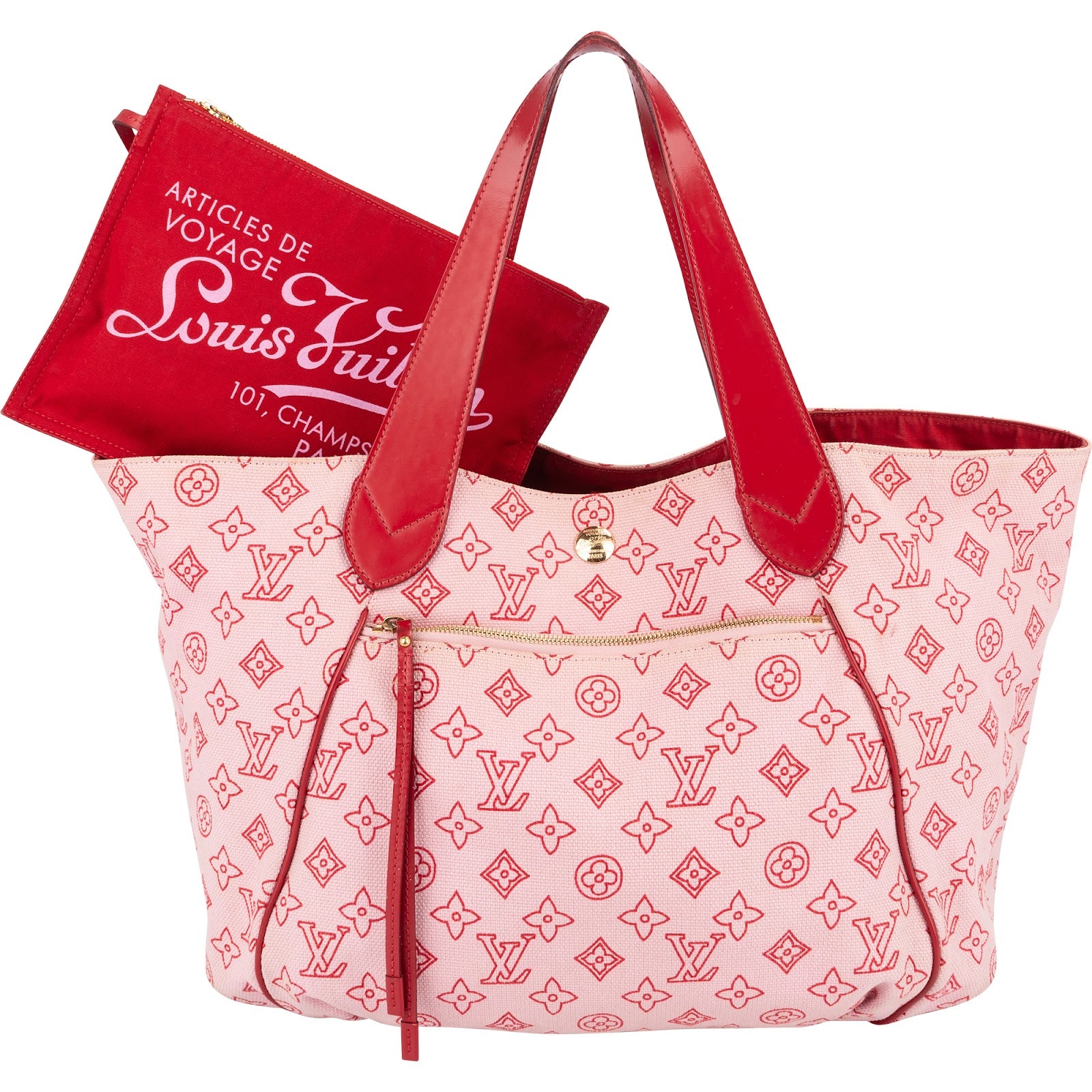 Louis Vuitton Cherry Blossom Cabas Ipanema GM-shopper